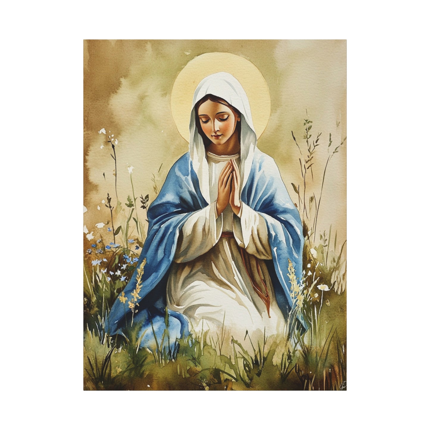 Ready to Hang - Our Lady The Most Holy Mary Catholic Canvas Wall Art, Christian Decor