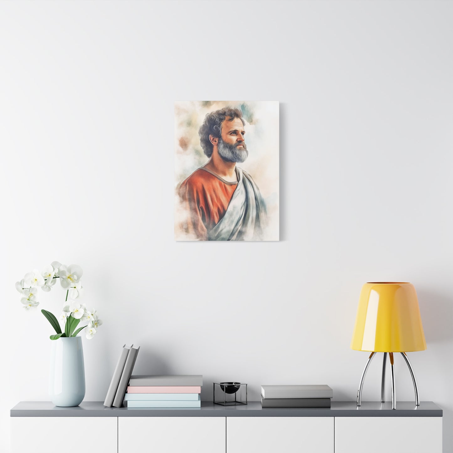 Ready to Hang - St. Paul the Apostle watercolor Catholic Canvas Wall Art, Christian Decor
