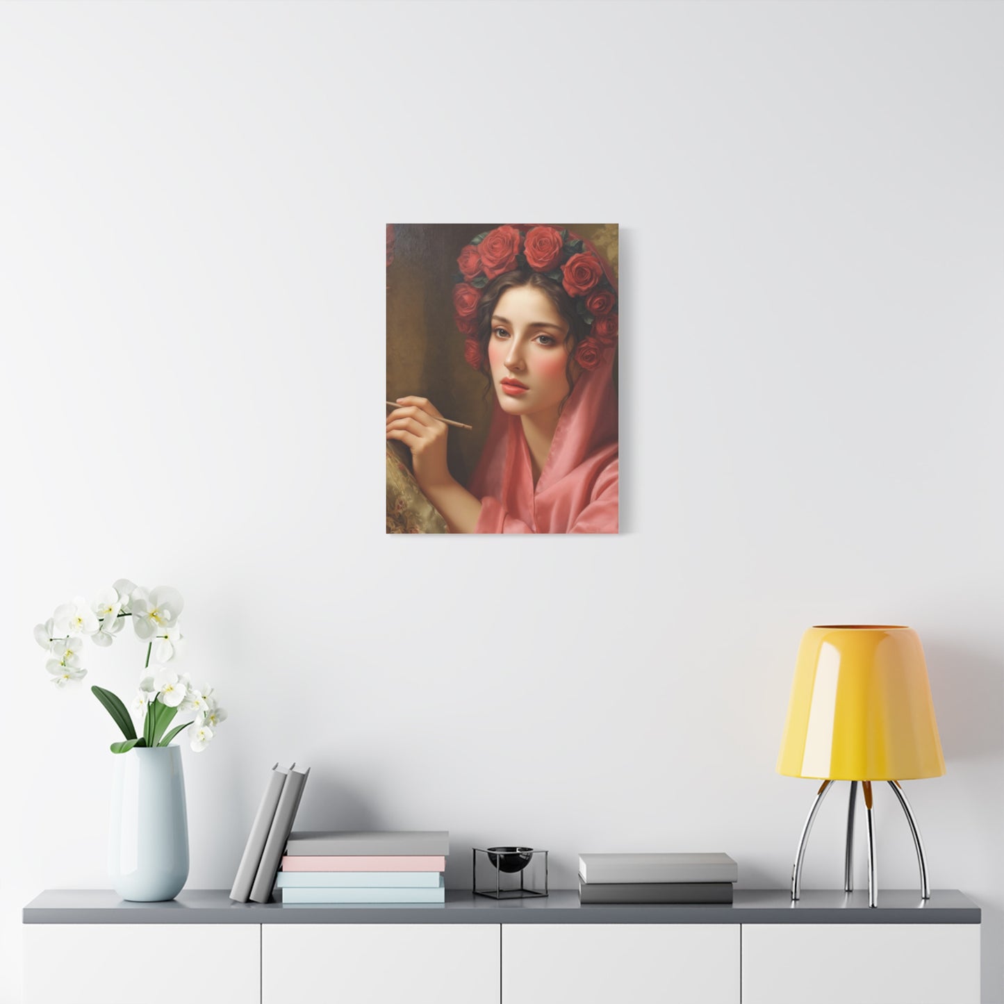 Ready To Hang - St. Rosalia Catholic Canvas Wall Art, Christian Decor