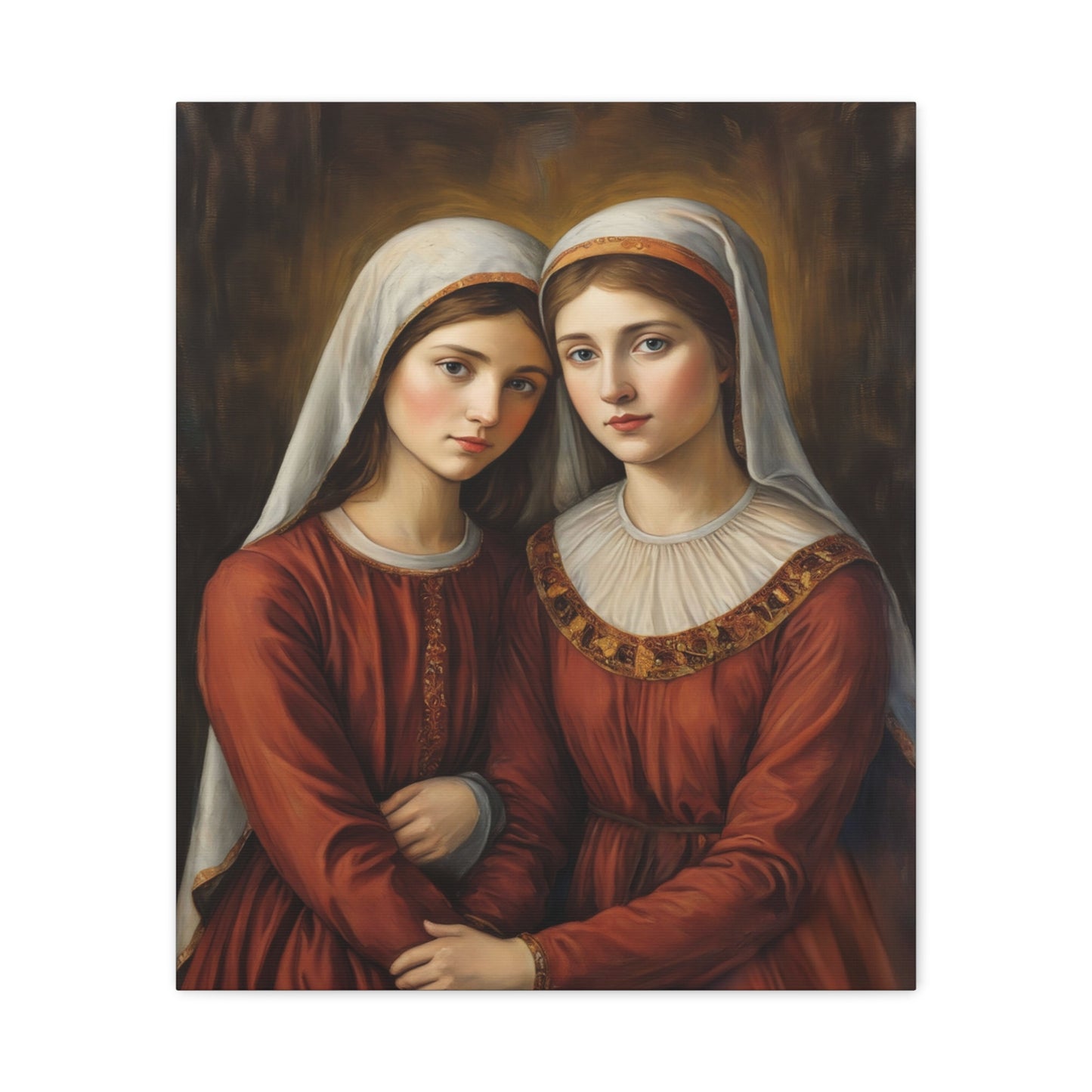 Ready to Hang - Sts. Perpetua and Felicity Catholic Canvas Wall Art, Christian Decor