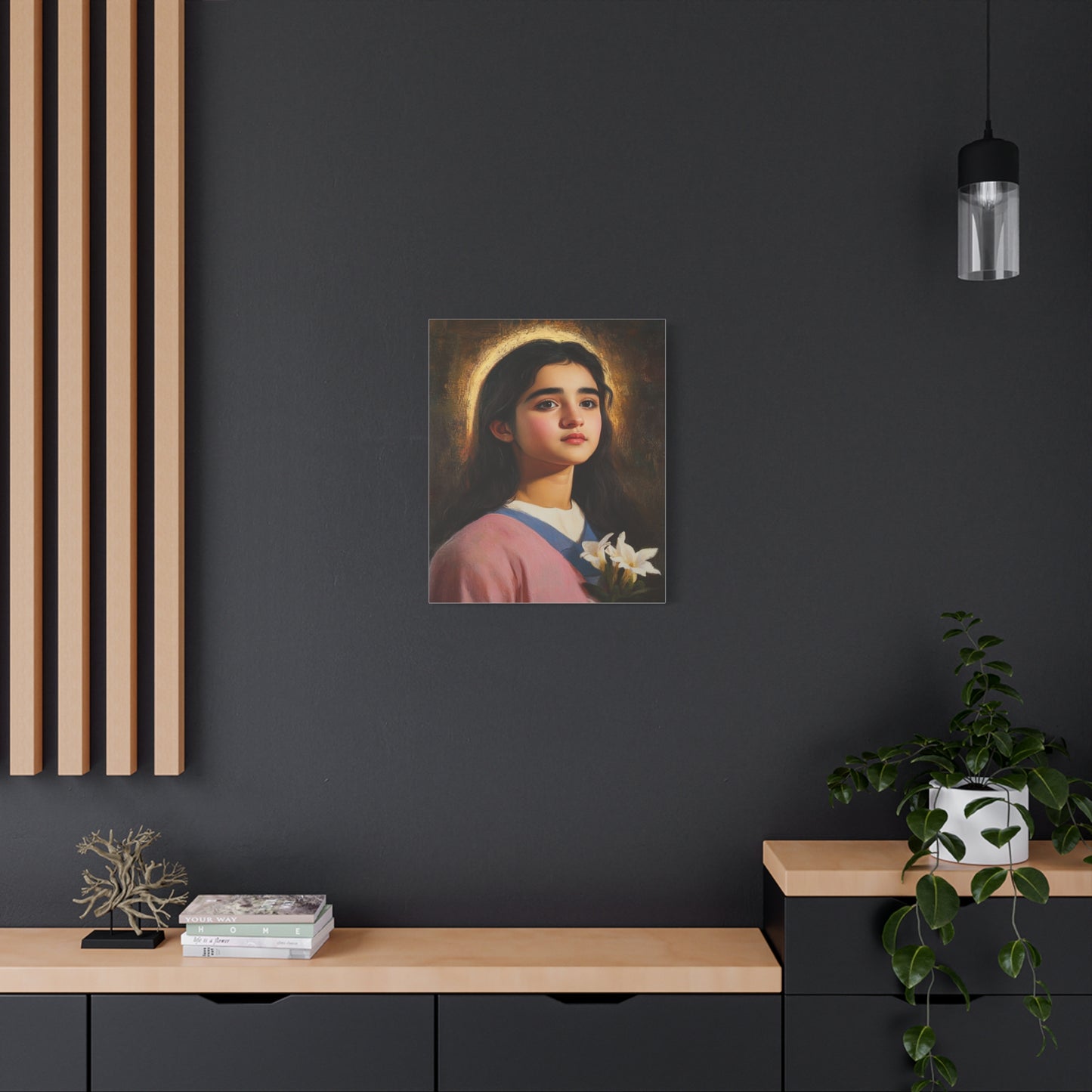 Ready To Hang - St. Maria Goretti st Catholic Canvas Wall Art, Christian Decor