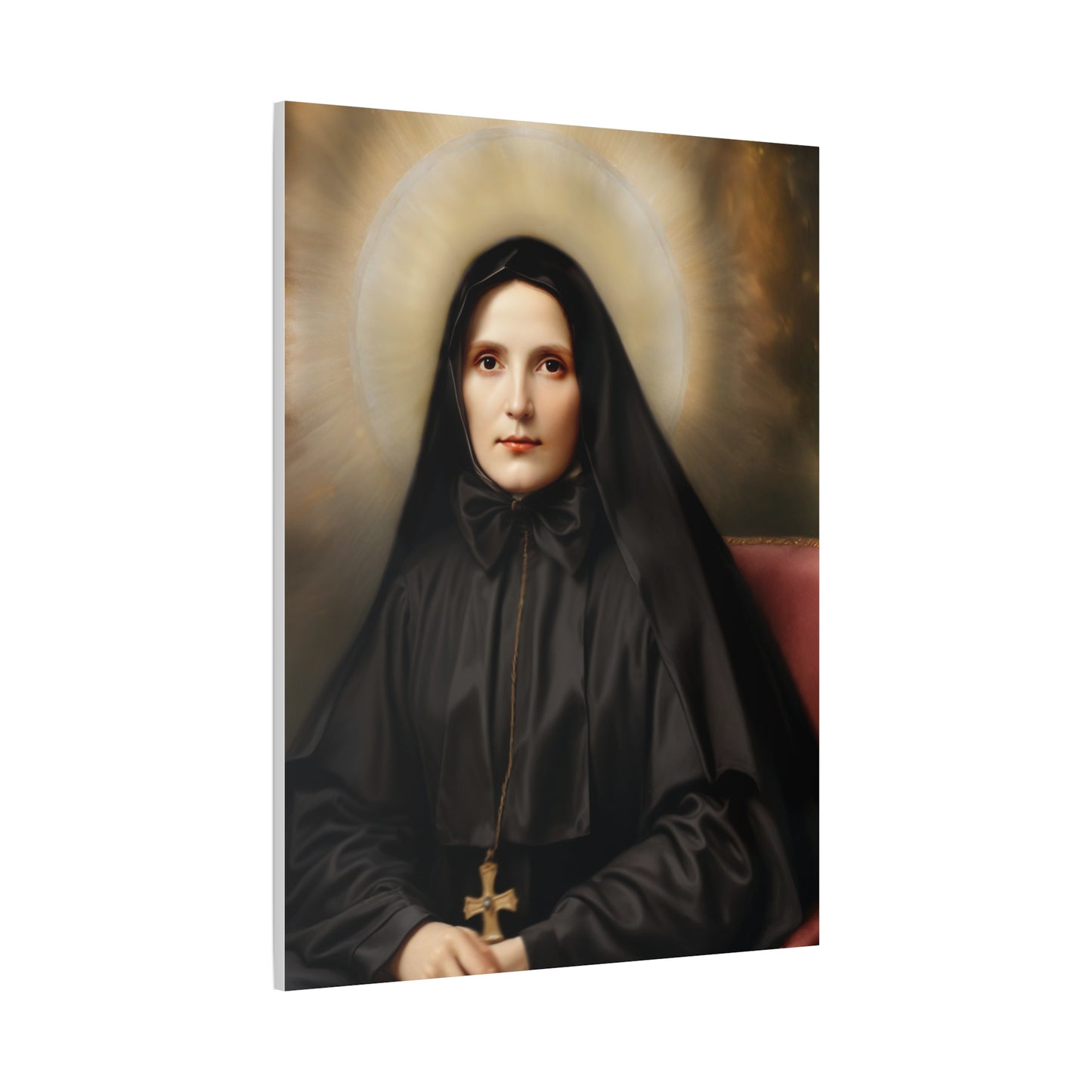 St. Frances Xavier Cabrini Catholic Canvas Wall Art, Christian Decor