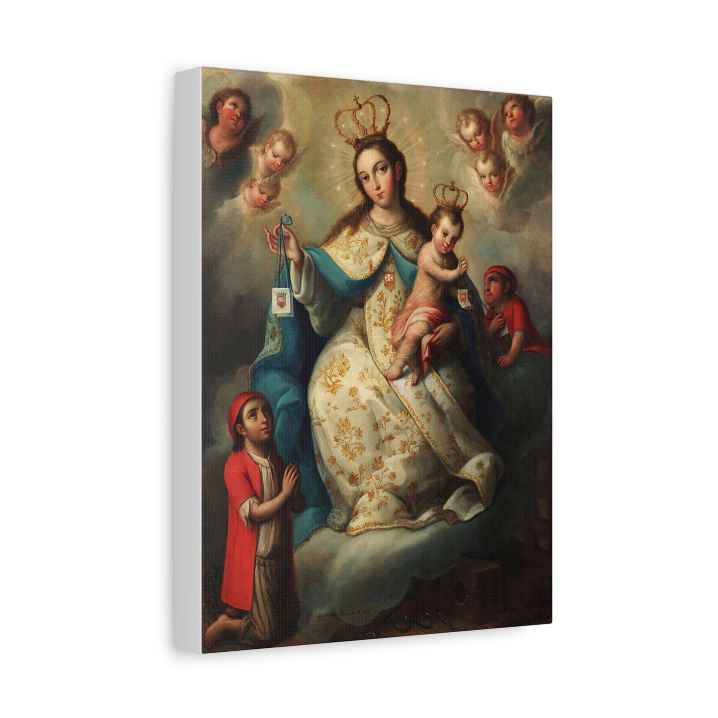 Virgin of Mercyu Catholic HQ Print on Canvas Ready To Hang - Virgin Mary Canvas