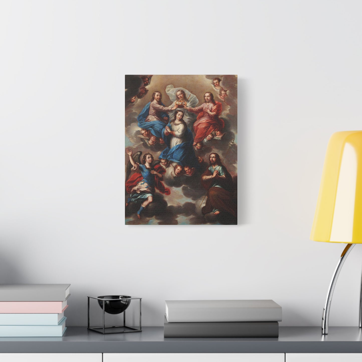 The Crowning of the Virgin Catholic HQ Print on Canvas Ready To Hang - Virgin Mary Canvas