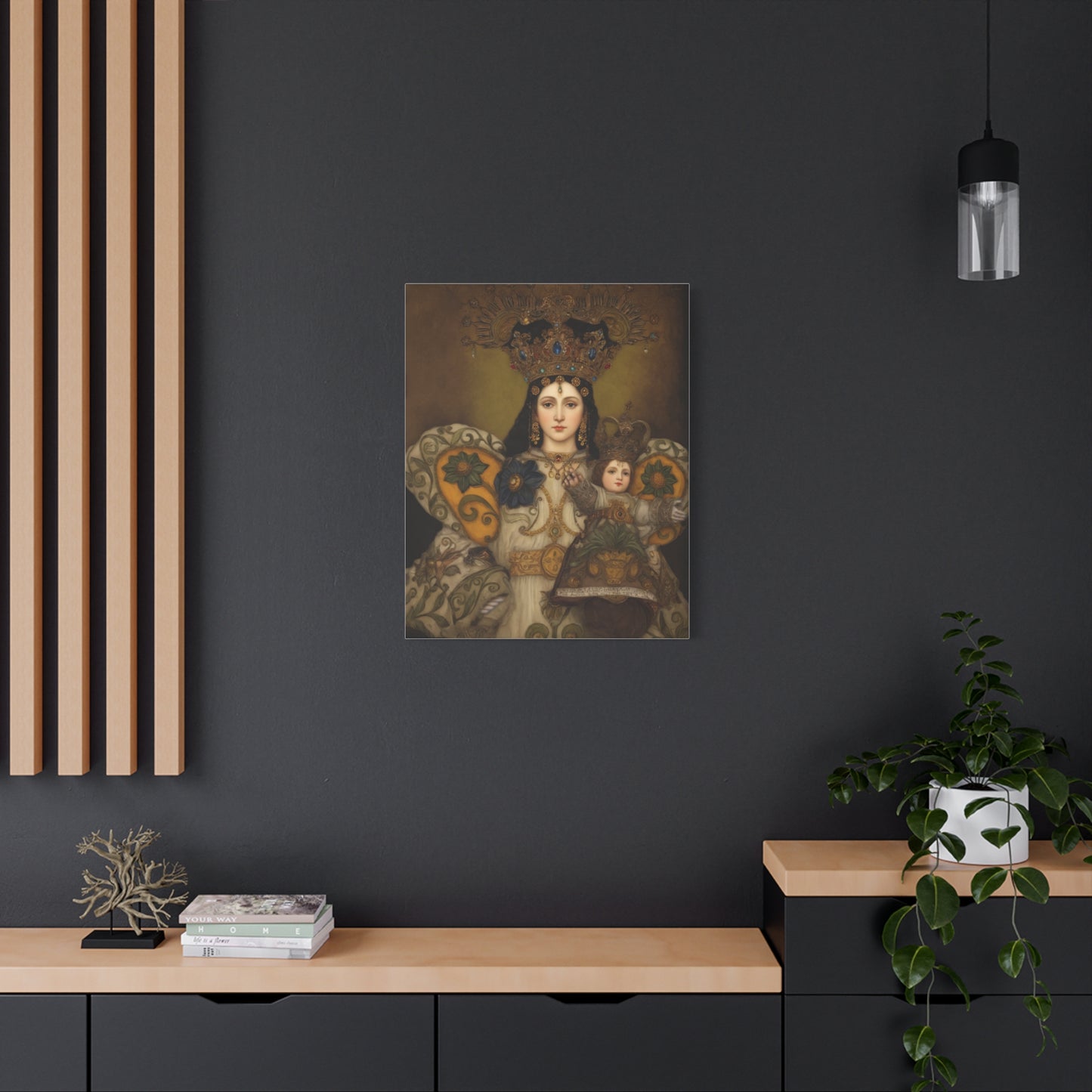 Our Lady Mary Remedies of Odlot Catholic Canvas Wall Art, Christian Decor