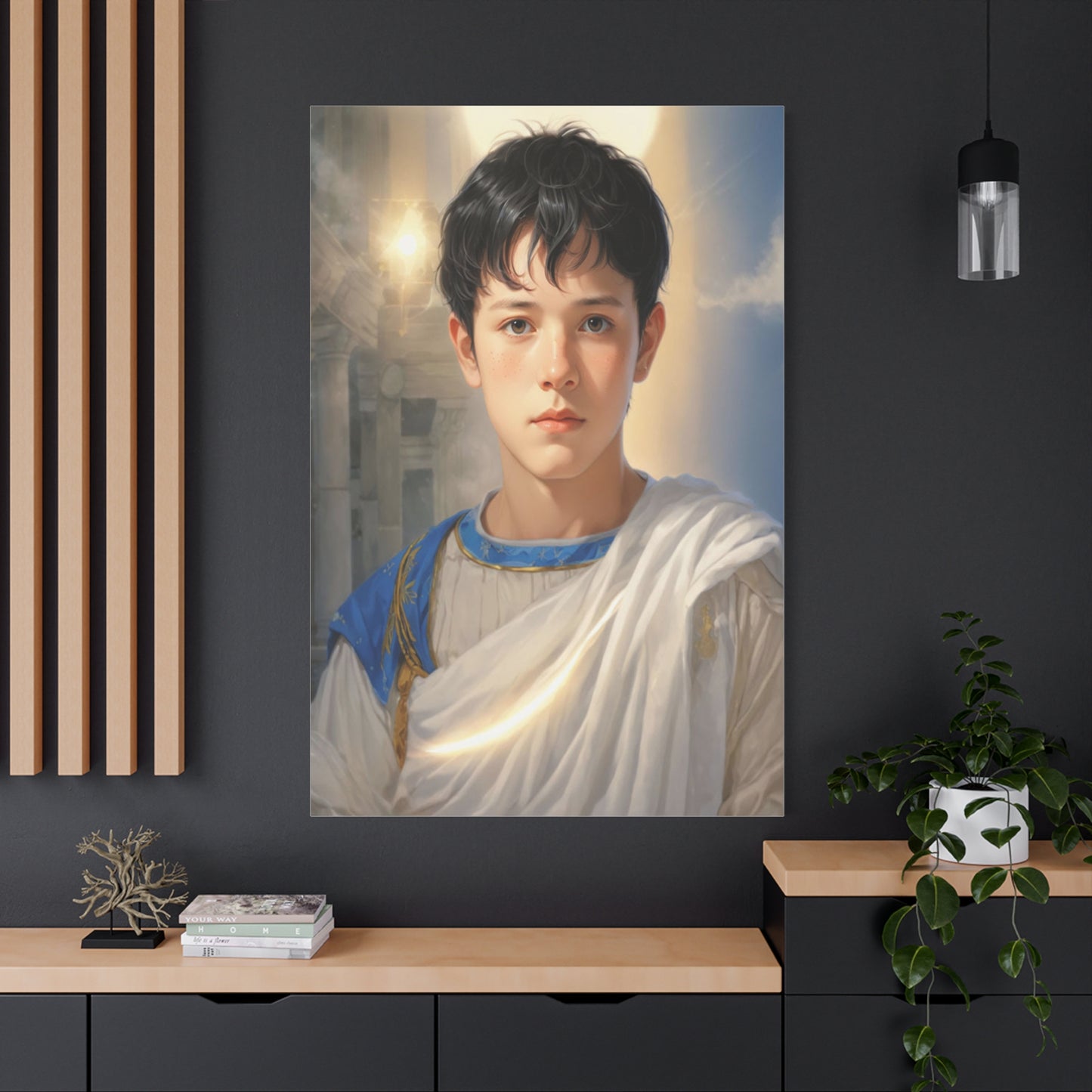 Ready to Hang - St. Pancras of Rome saint Catholic Canvas Wall Art, Christian Decor