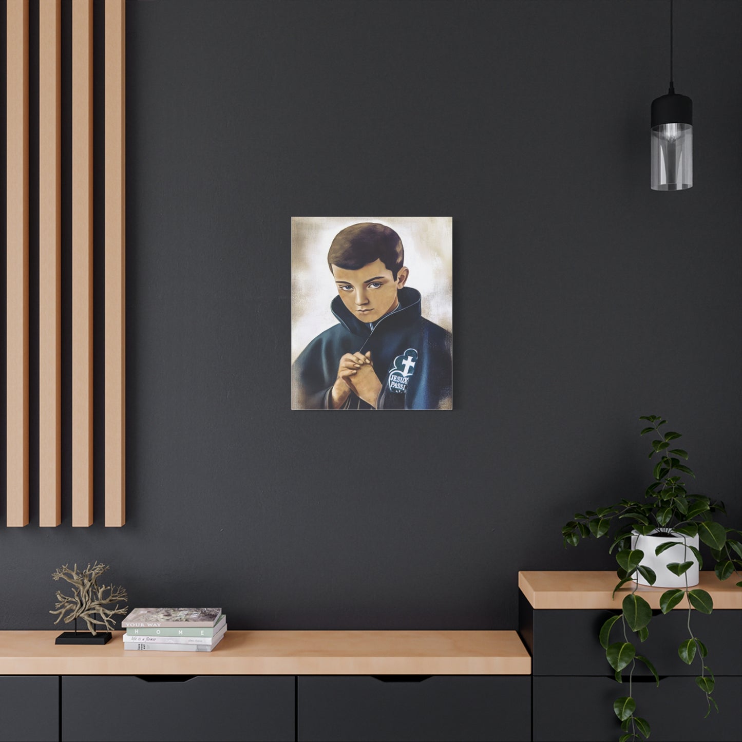 St. Gabriel Our Lady of Sorrows Catholic Canvas Wall Art, Christian Decor