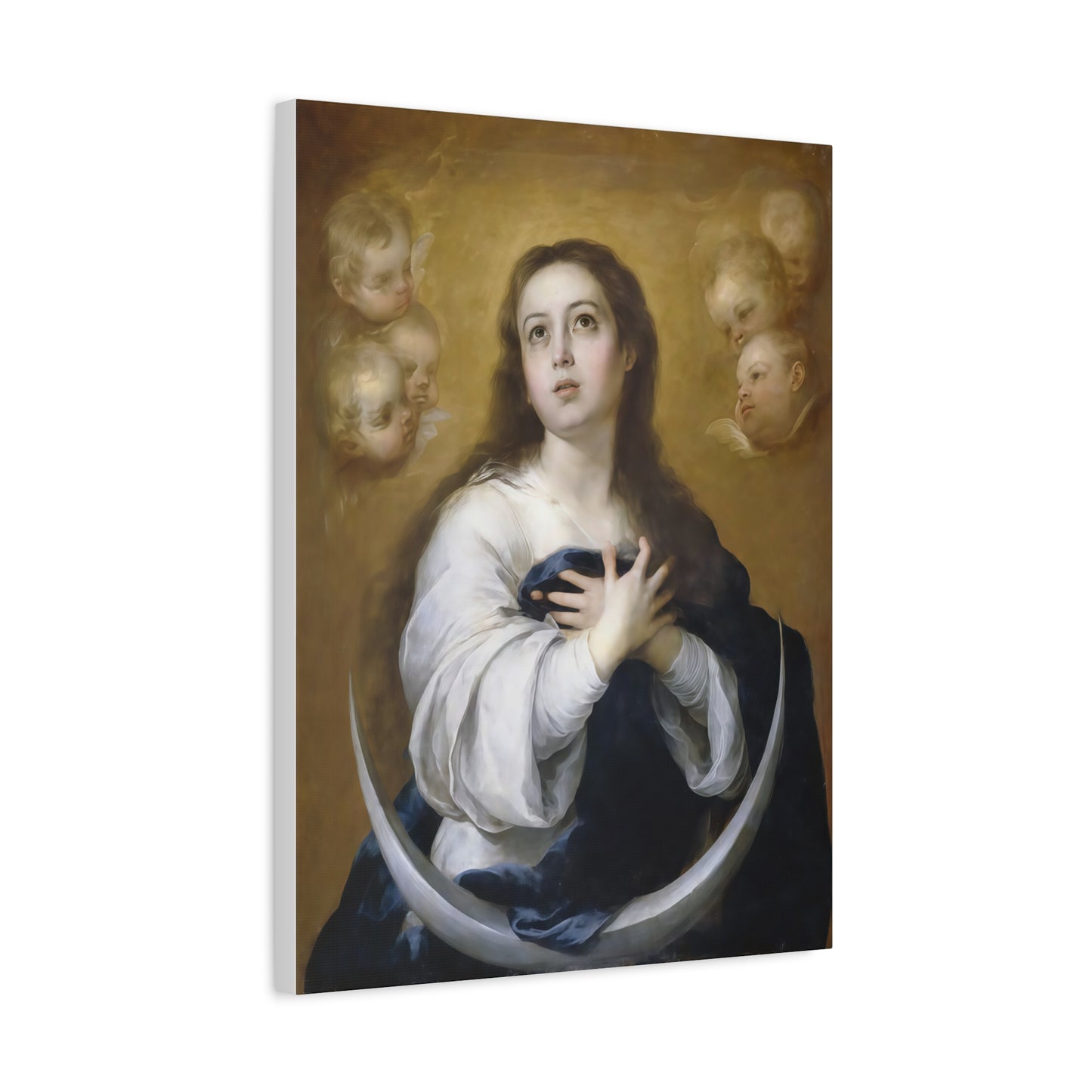 Ready to Hang - Immaculate Conception Virgin Mary Catholic Canvas Wall Art, Christian Decor