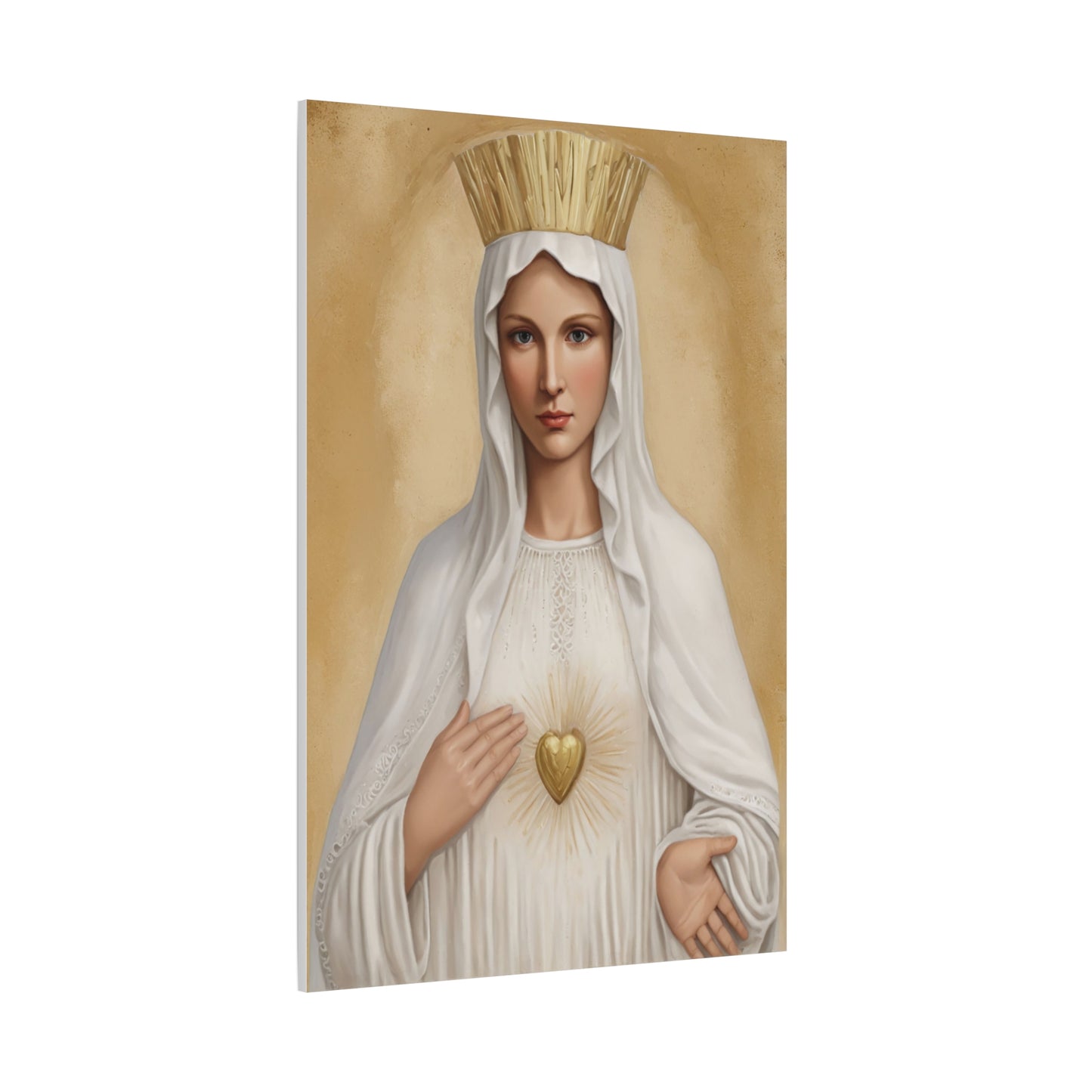Our Lady Mother Mary Beauraing Canvas Print, Catholic Decor Wall, Gift Religious Christian