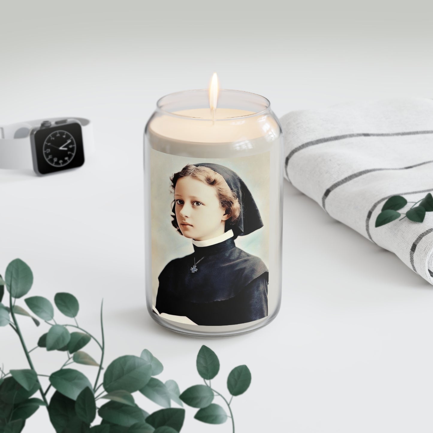 Blessed Dina Belanger Catholic Serenity Scented Candle, 13.75oz | Relaxation Gift, Home Decor, Calm Atmosphere, Religious Decor