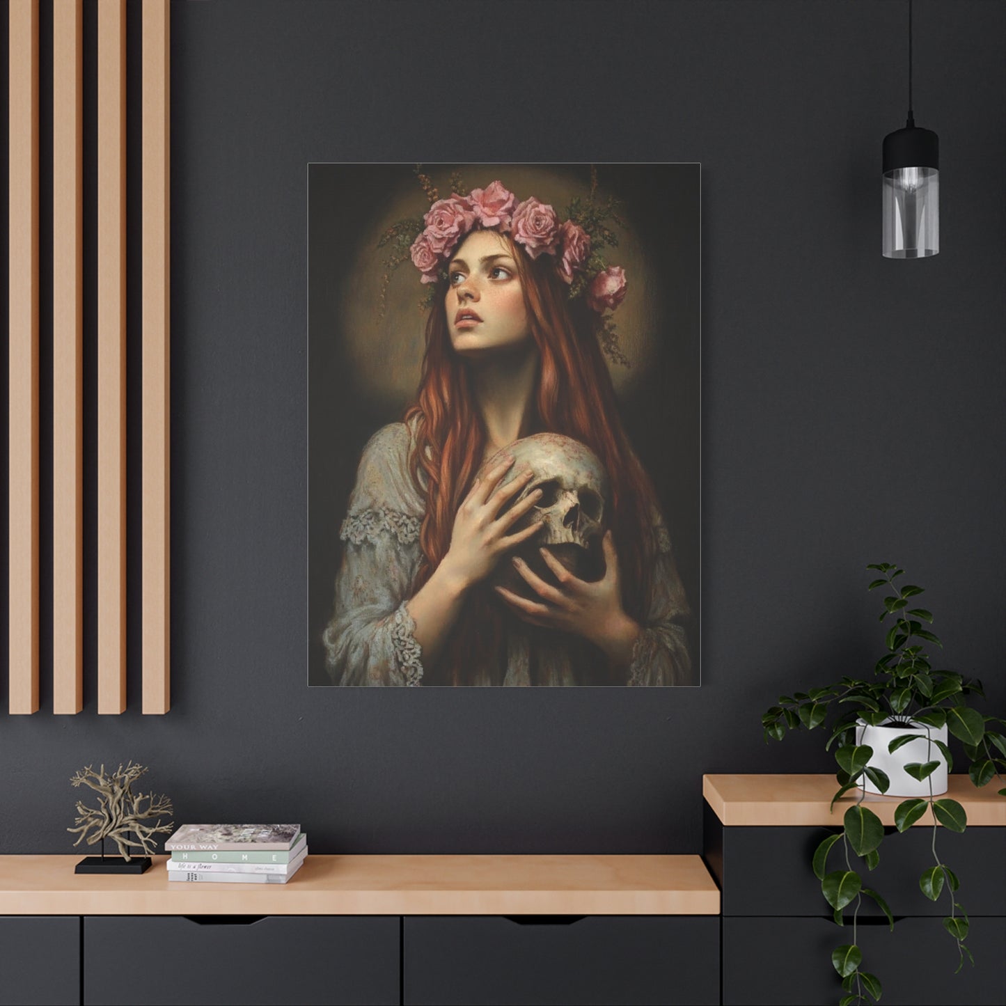 Ready To Hang - St. Rosalia la Santuzza Catholic Canvas Wall Art, Christian Decor