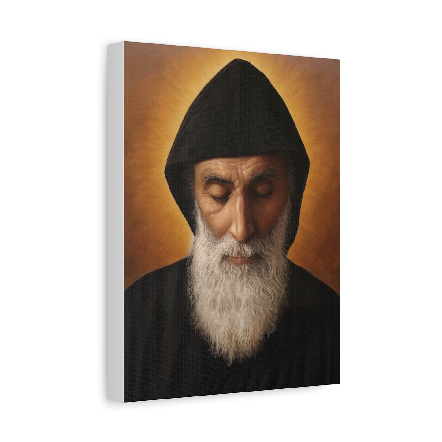 St. Charbel Makhlouf saint Catholic Canvas Wall Art, Christian Decor