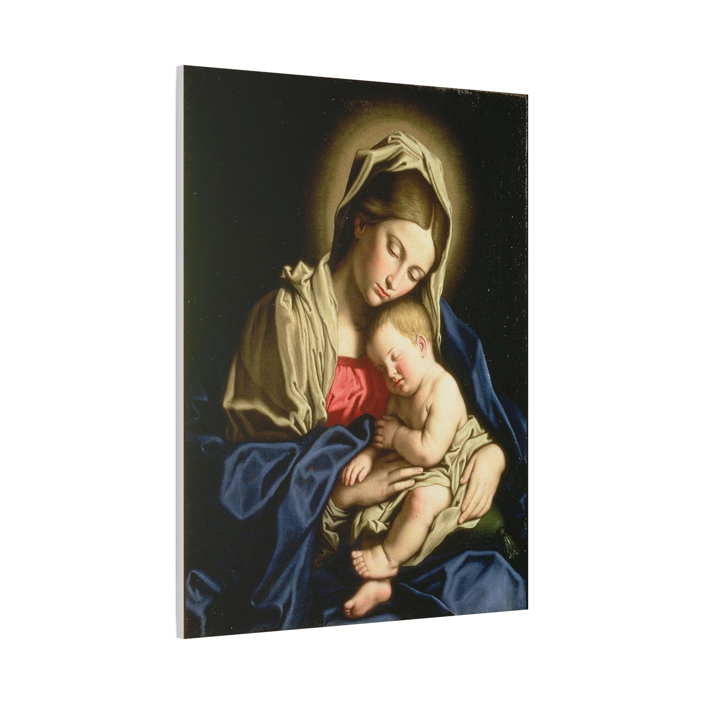 Madonna And Child Catholic HQ Print on Canvas Ready To Hang - Virgin Mary Canvas