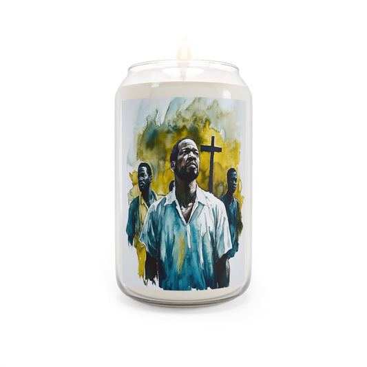 St. Charles Lwanga and Companions Catholic Serenity Scented Candle, 13.75oz | Relaxation Gift, Home Decor, Calm Atmosphere, Religious Decor