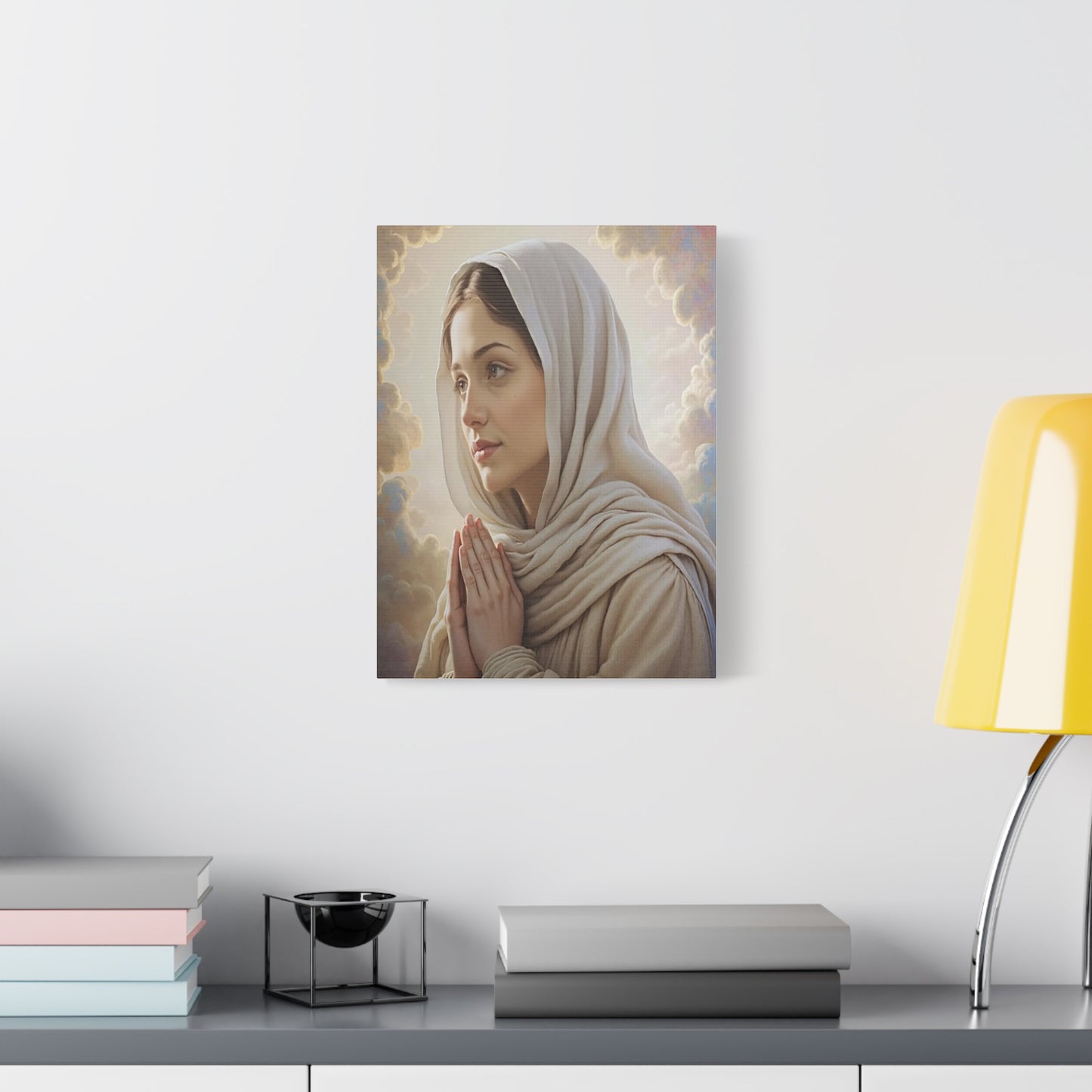 St. Bernadette Canvas Print, Catholic Decor Wall, Gift Religious Christian