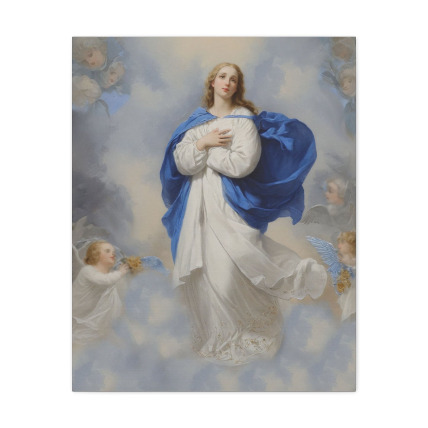 Ready to Hang - Mary Our Lady Assumption Catholic Canvas Wall Art, Christian Decor