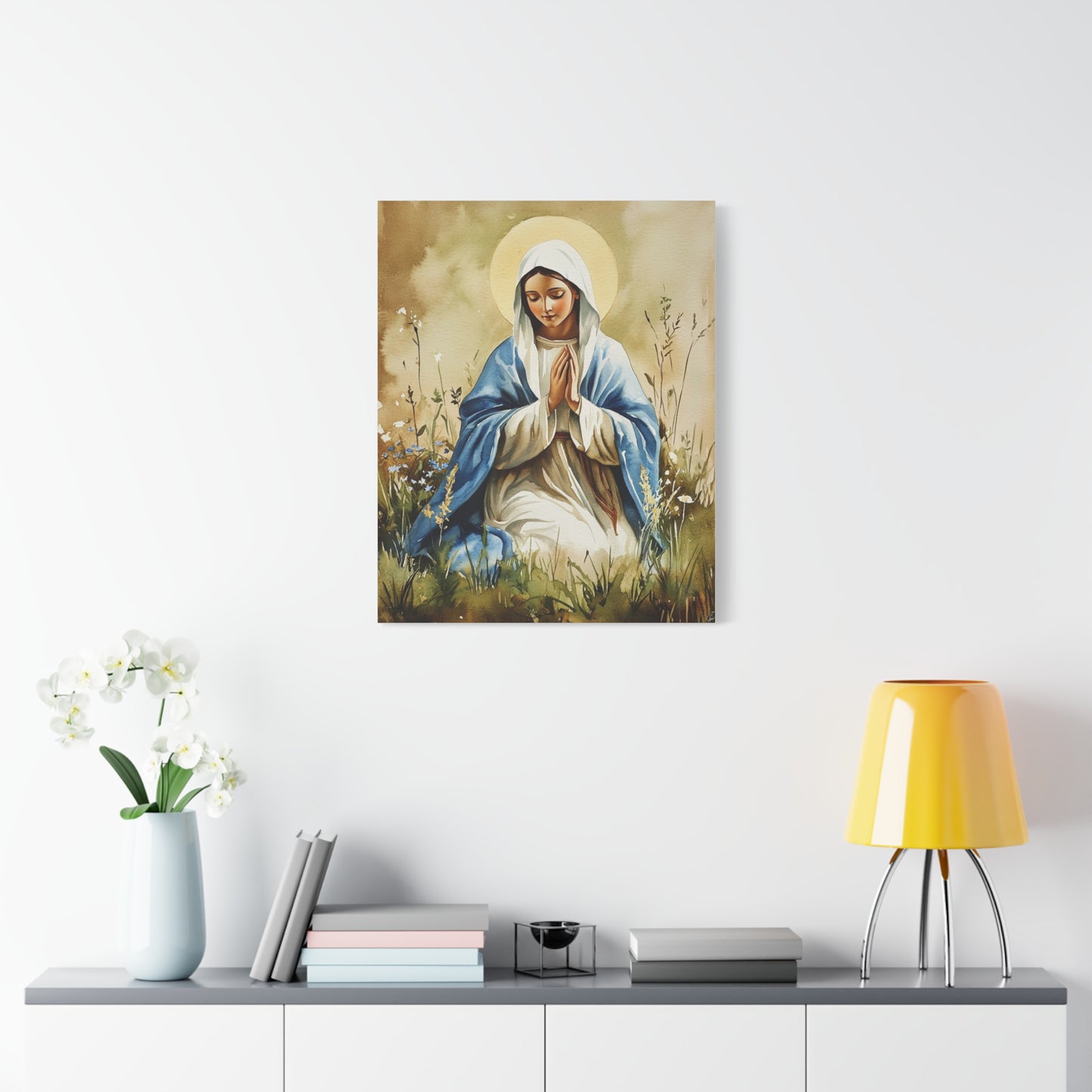 Ready to Hang - Our Lady The Most Holy Mary Catholic Canvas Wall Art, Christian Decor