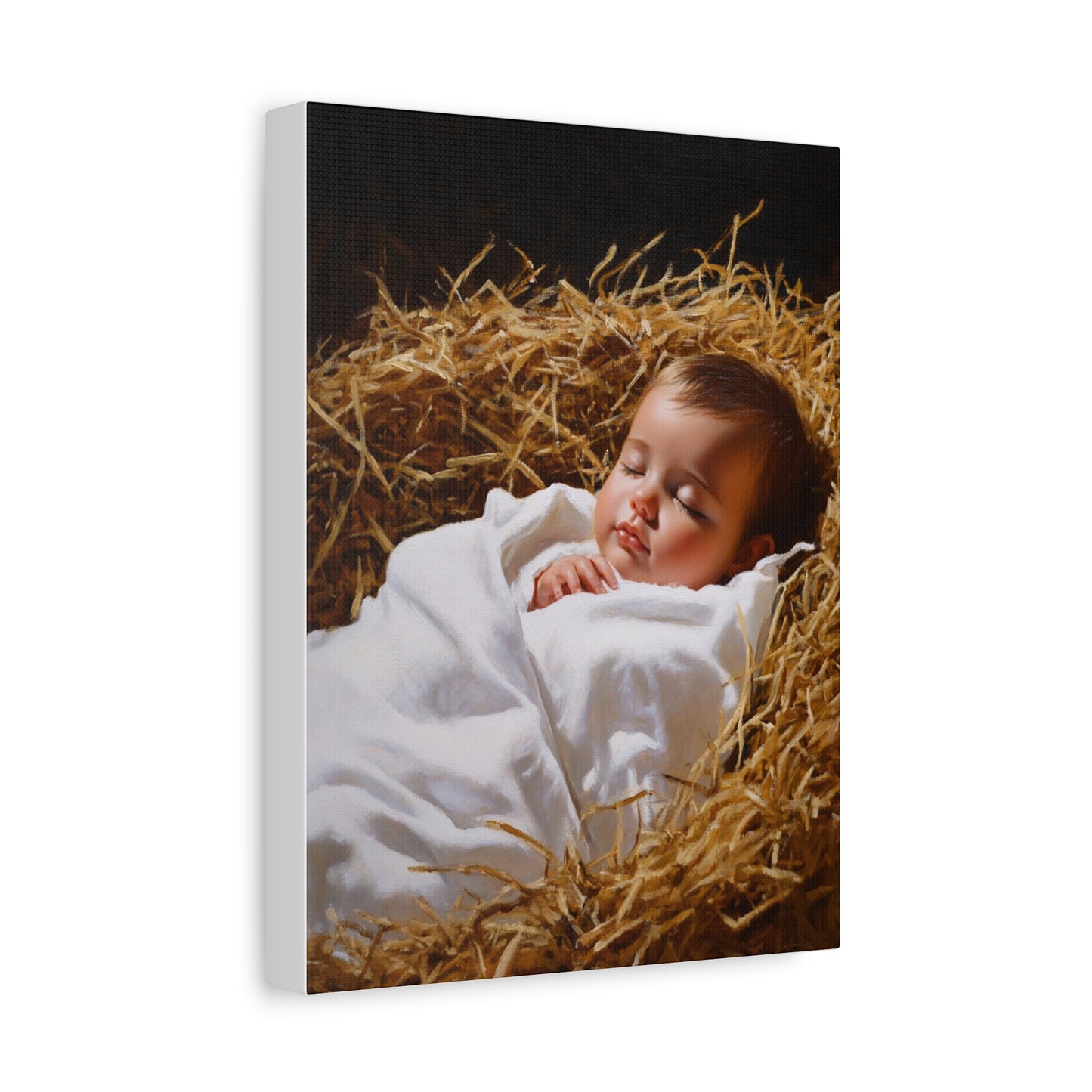 Sleeping Baby Jesus Canvas Print, Catholic Decor Wall, Gift Religious Christian