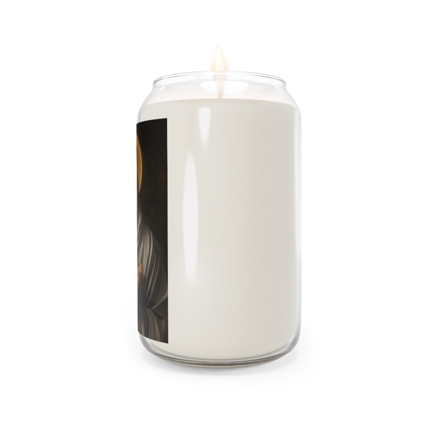 St. Benedict the Moor Catholic Serenity Scented Candle, 13.75oz | Relaxation Gift, Home Decor, Calm Atmosphere, Religious Decor