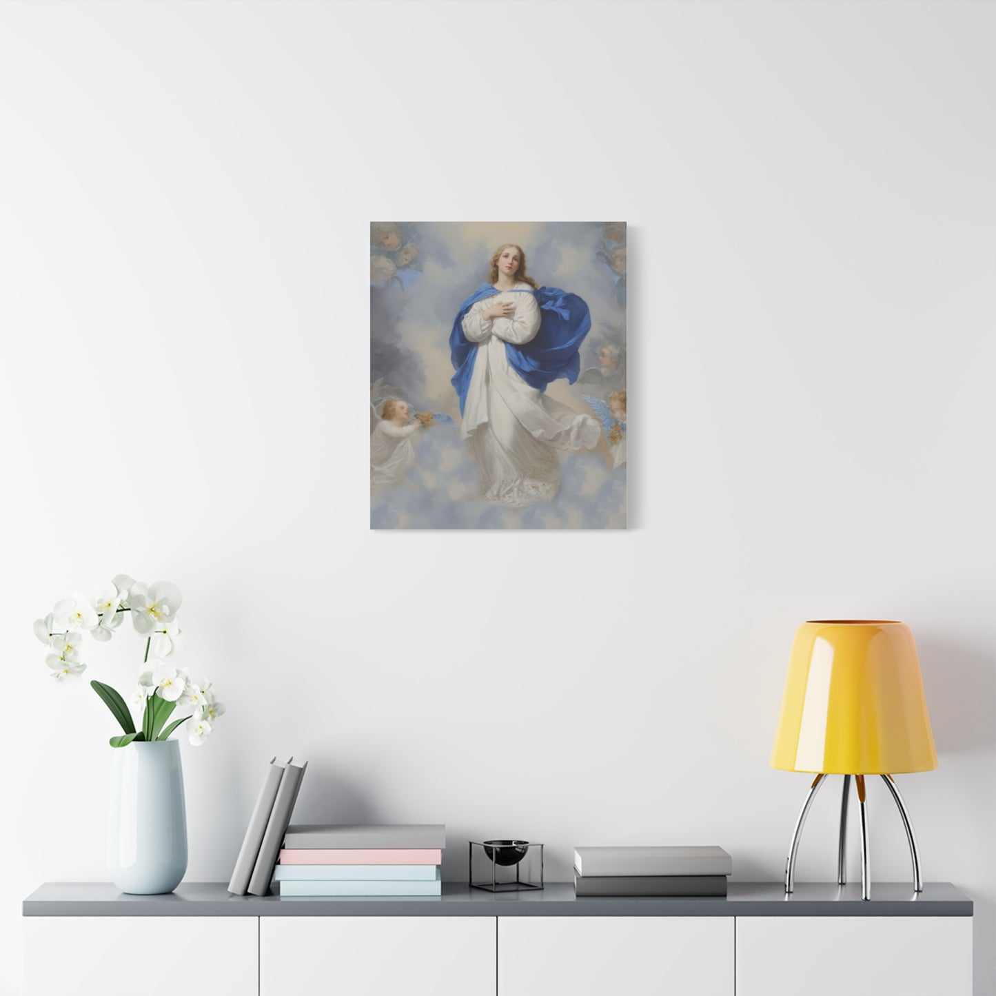 Ready to Hang - Mary Our Lady Assumption Catholic Canvas Wall Art, Christian Decor