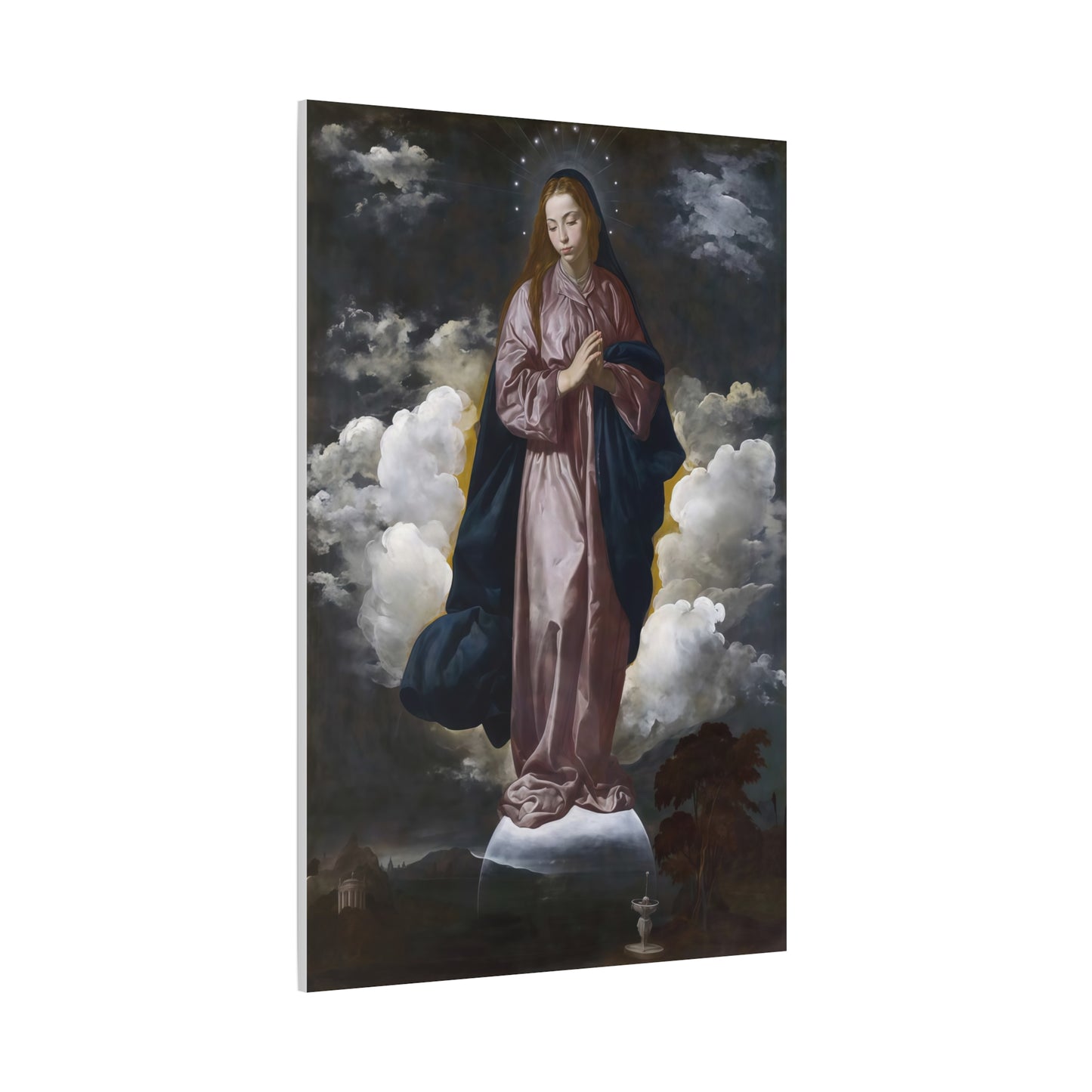 Ready To Hang - Mary Immaculate Conception Catholic Canvas Wall Art, Christian Decor