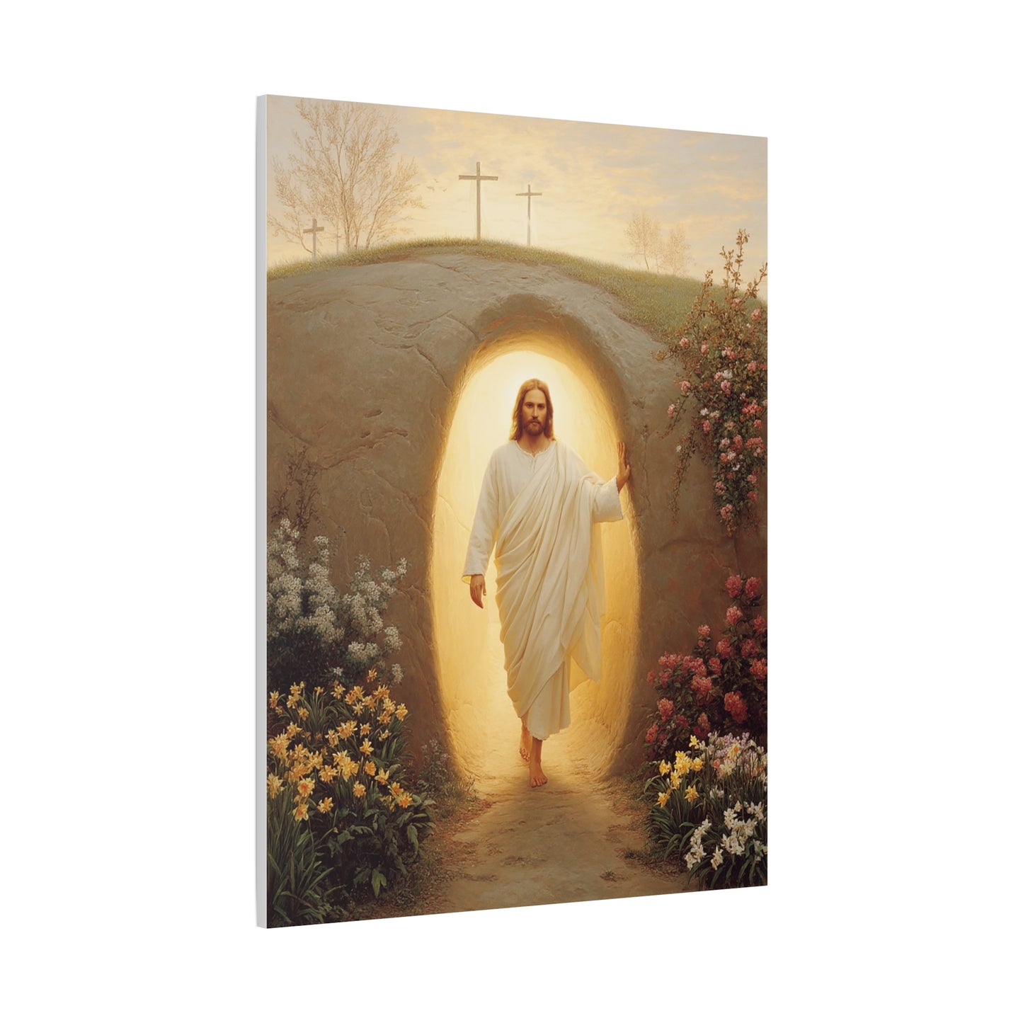 Ready To Hang - Resurrection of Jesus Catholic Canvas Wall Art, Christian Decor