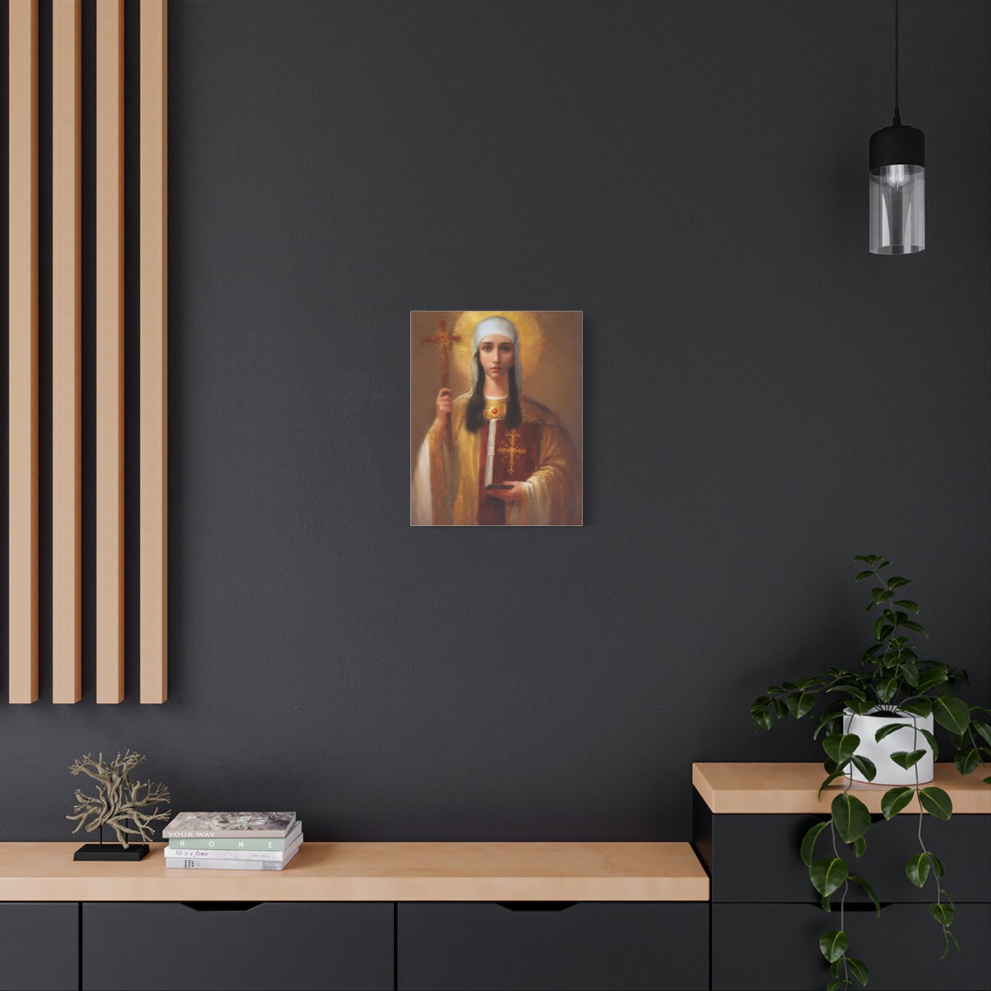 Ready to Hang - St. Nina of Georgia Religious Canvas Wall Art, Christian Decor