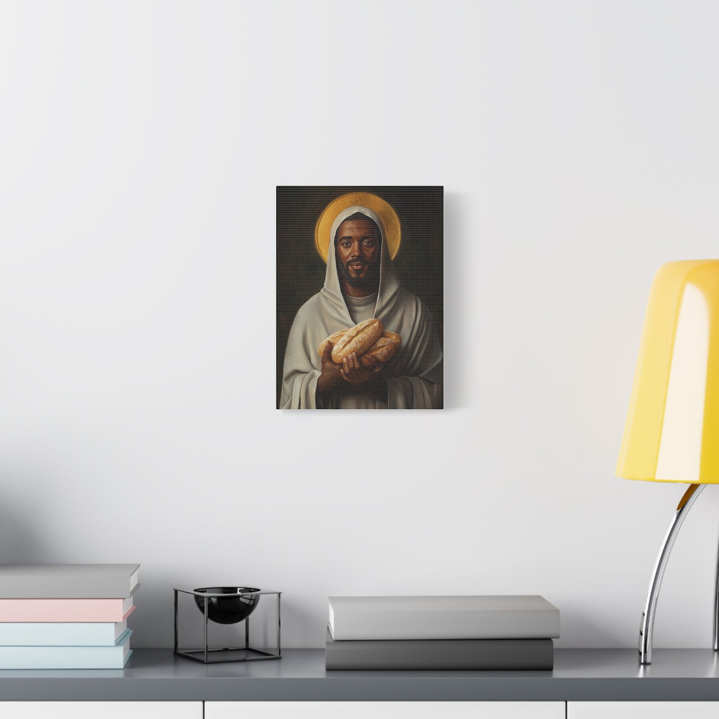 Benedict the Moor Canvas Print, Catholic Decor Wall, Gift Religious Christian