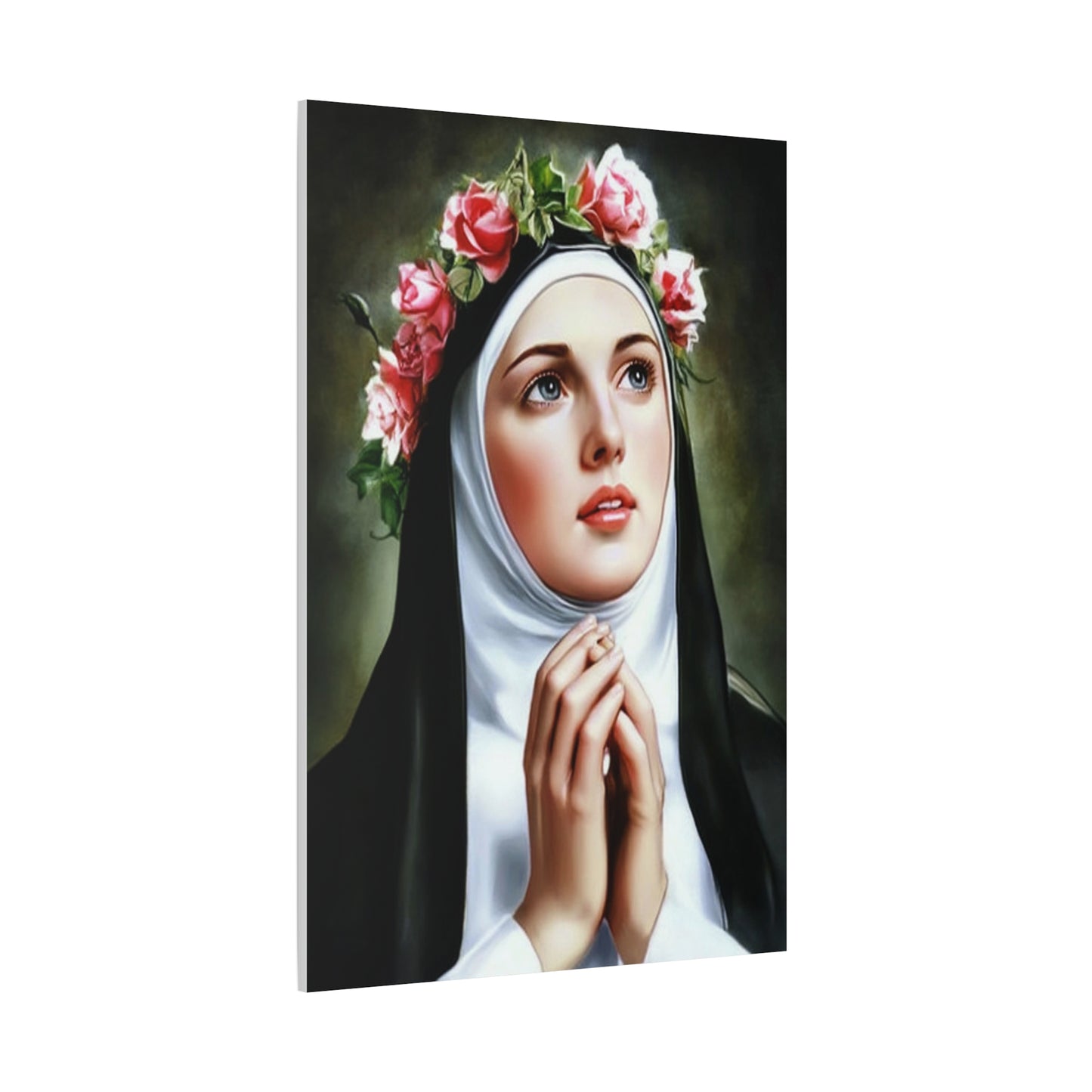 Ready To Hang - St. Rose of Lima Catholic Canvas Wall Art, Christian Decor