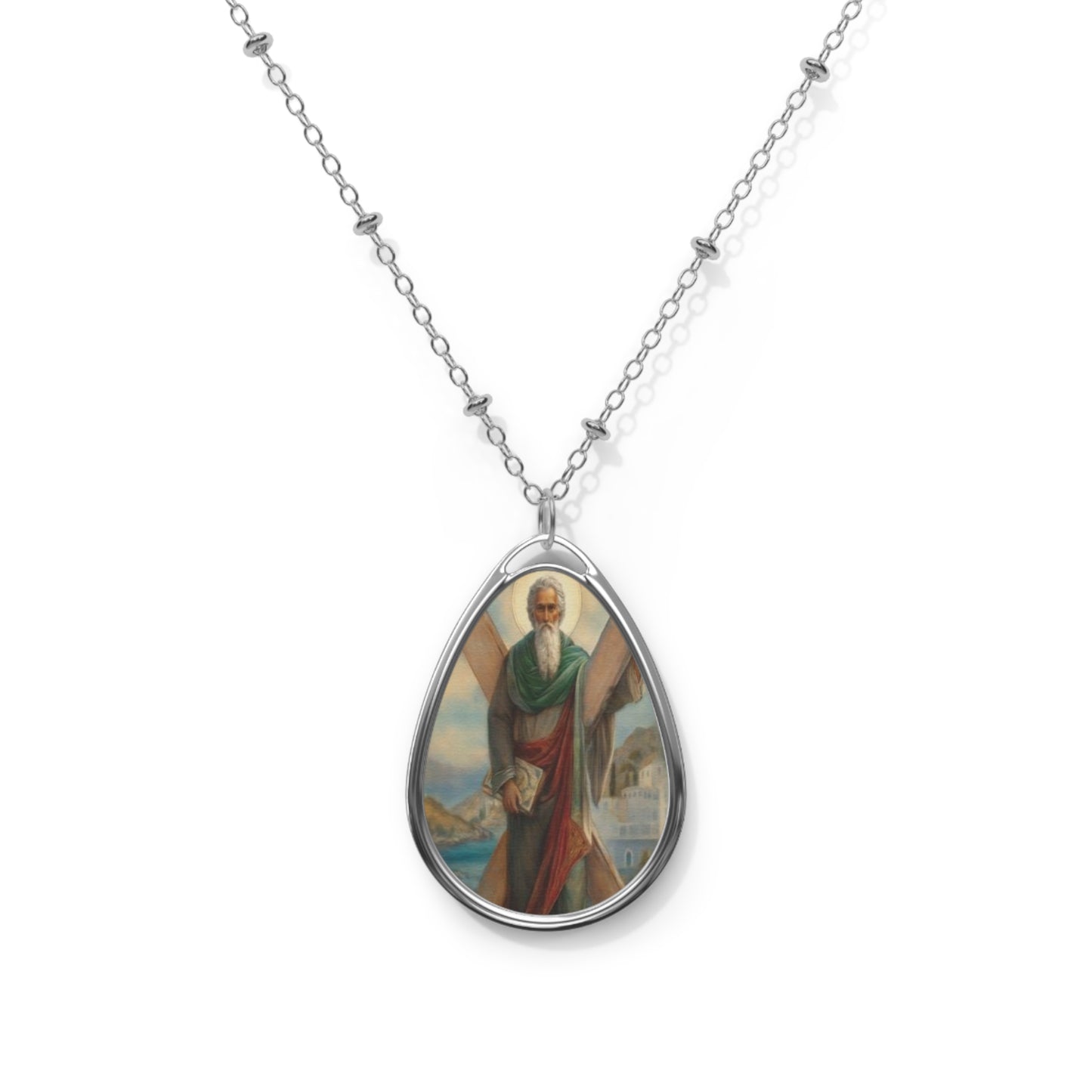 St. Andrew Catholic Necklace Drop Pendant