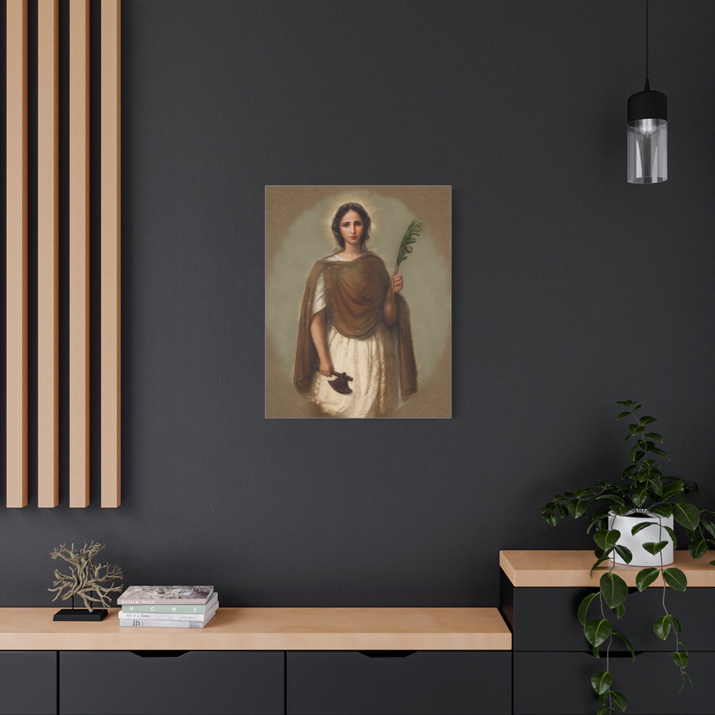St. Engracia Catholic Canvas Wall Art, Christian Decor