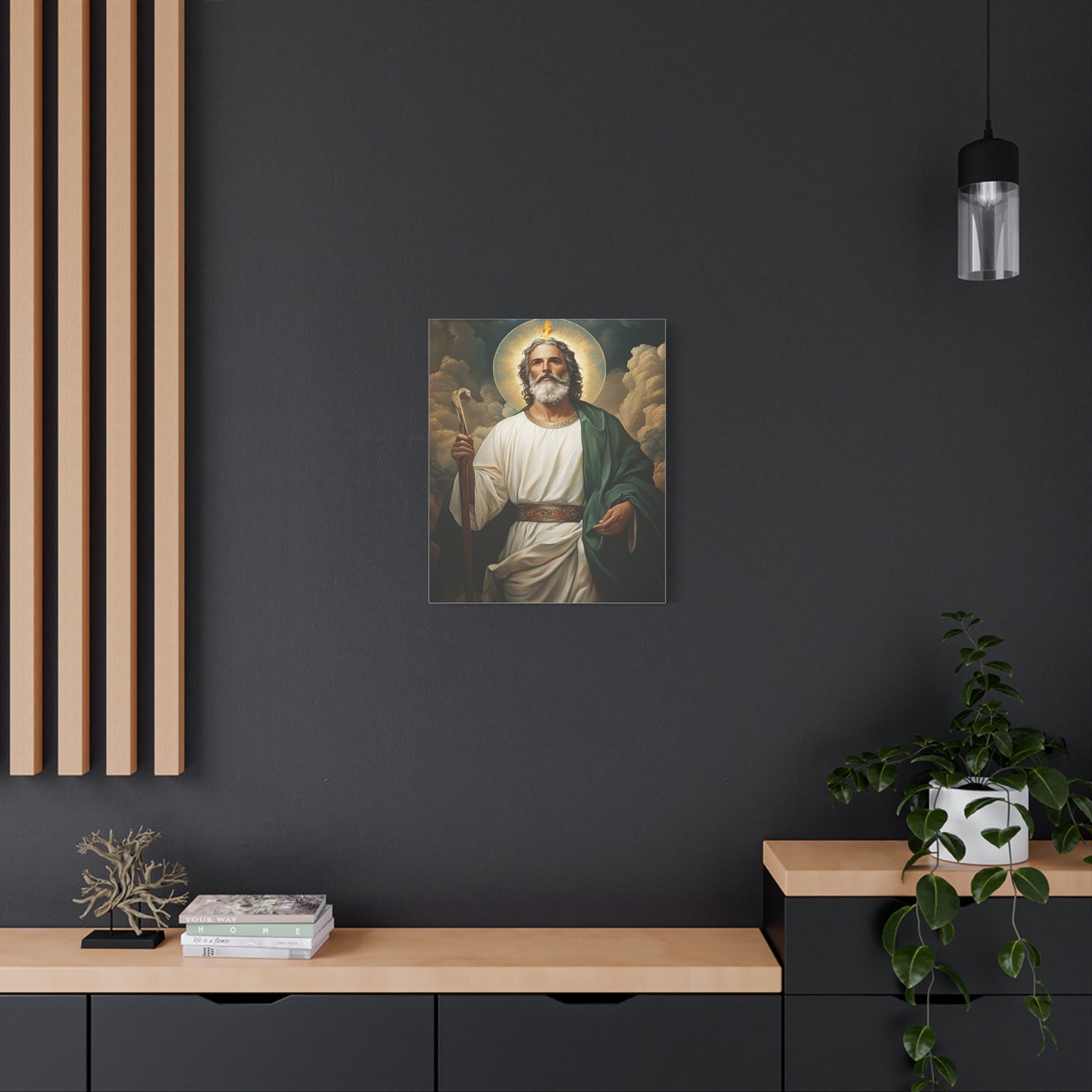 St. Jude Thaddeus Catholic Canvas Wall Art, Christian Decor
