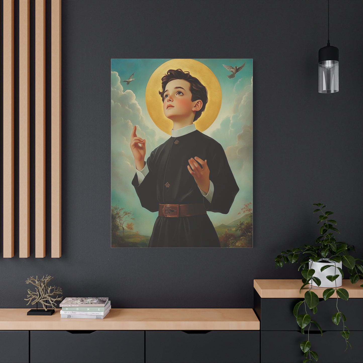 St. Dominic Savio Catholic Canvas Wall Art, Christian Decor