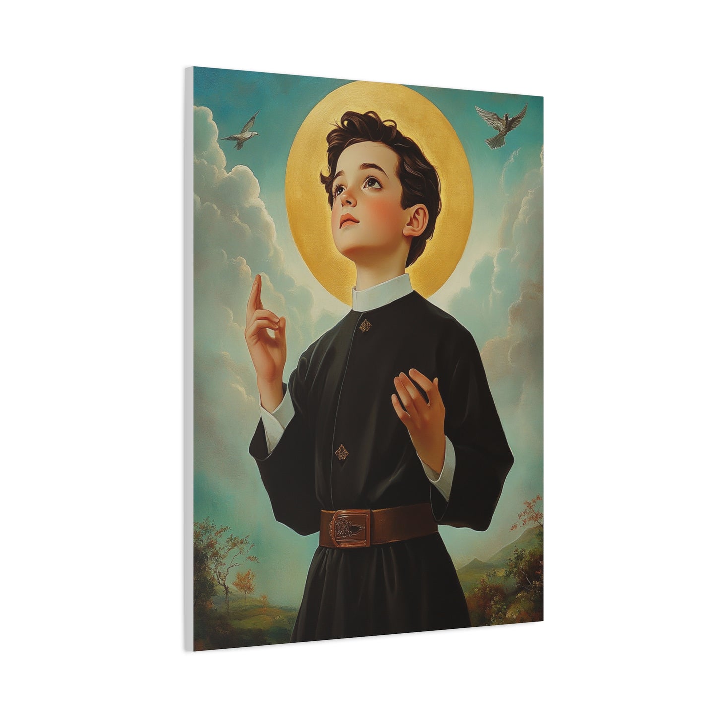 St. Dominic Savio Catholic Canvas Wall Art, Christian Decor