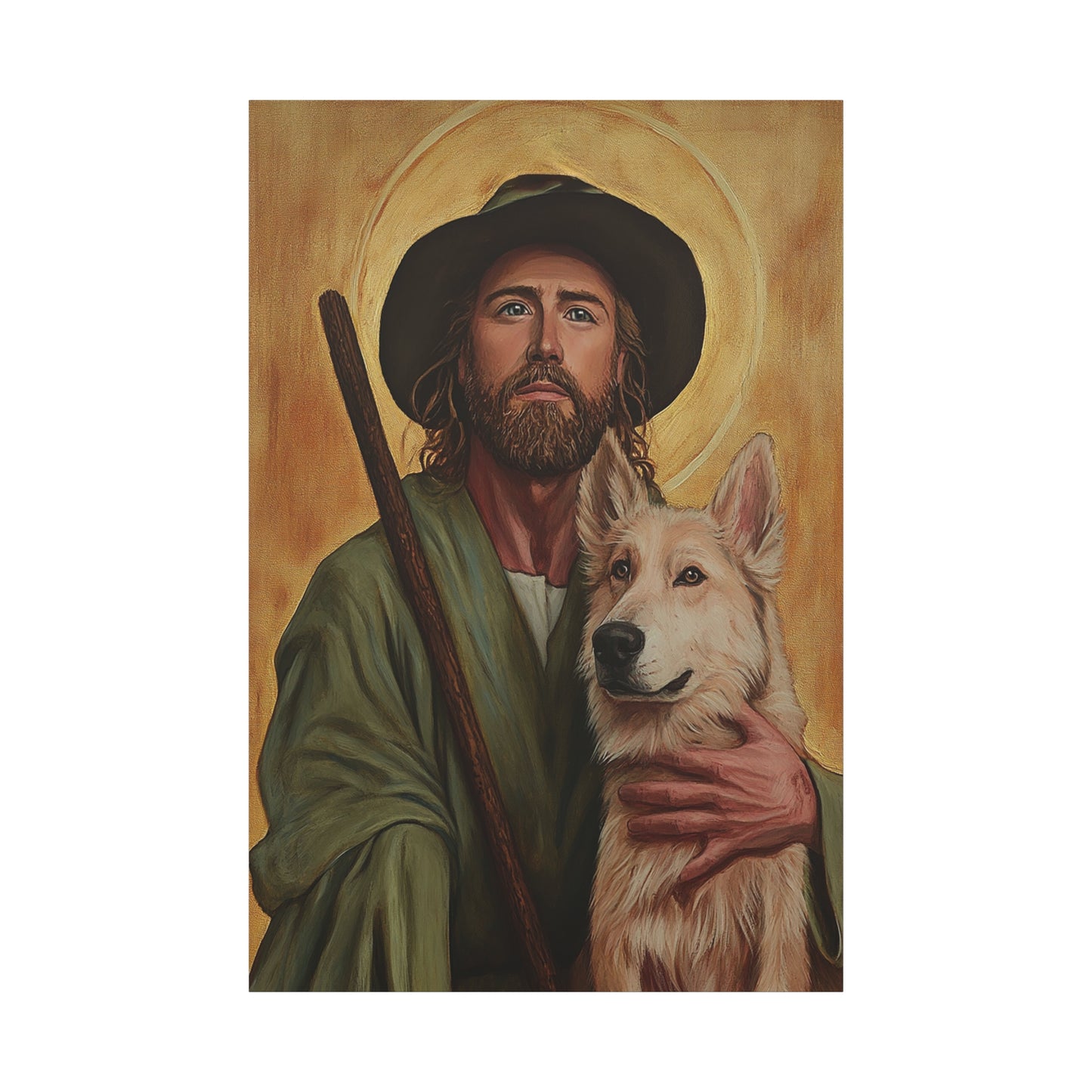 Ready To Hang - St. Roch Catholic Canvas Wall Art, Christian Decor