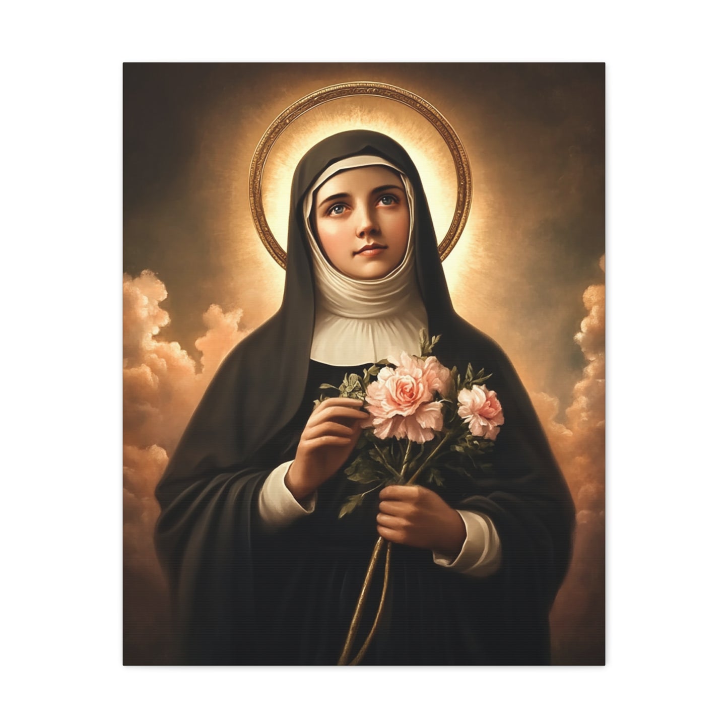 Ready To Hang - St. Rita of Cascia Catholic Canvas Wall Art, Christian Decor