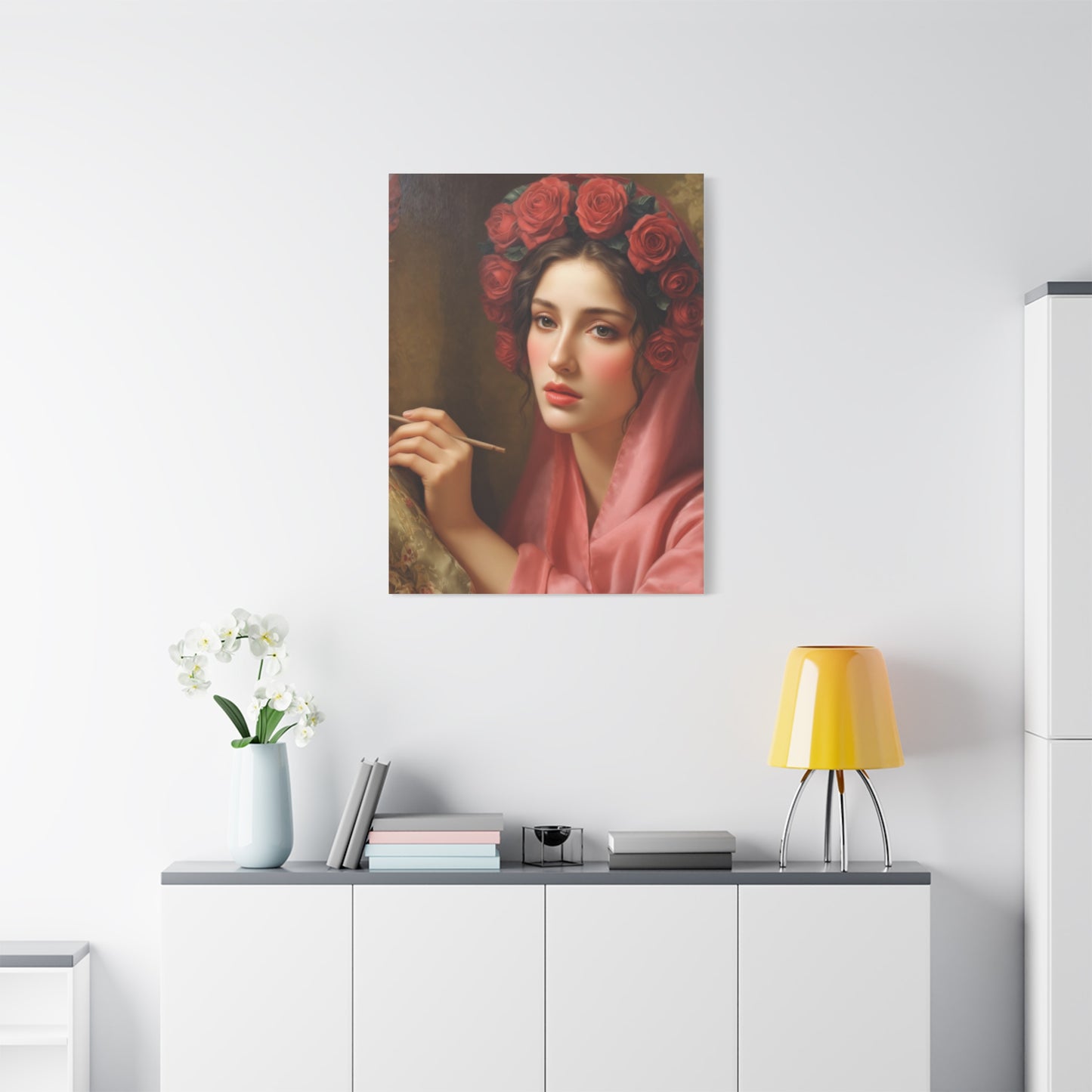 Ready To Hang - St. Rosalia Catholic Canvas Wall Art, Christian Decor