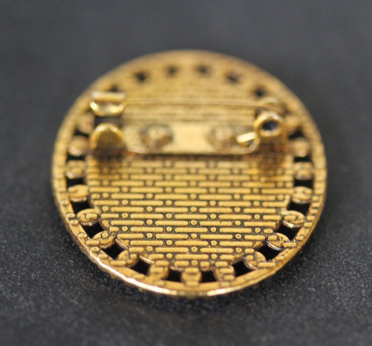 Saint Rafqa St Rebecca / Rafka Brooch. Gold Tone Religious Pin - 3 PCS