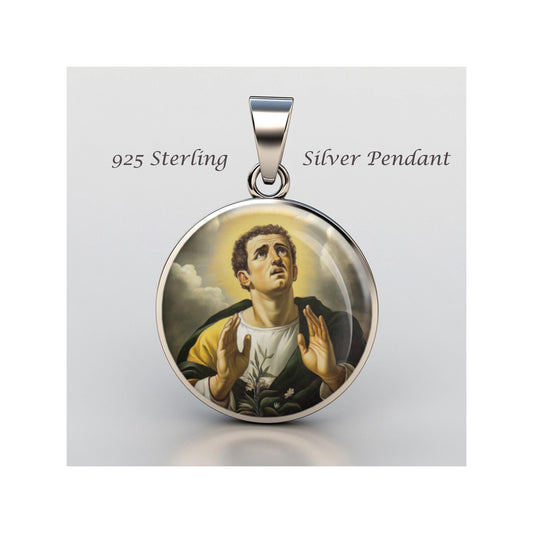 Saint Salvator Of Horta Religious Devotional sterling silver 925 Christian Medal Patron