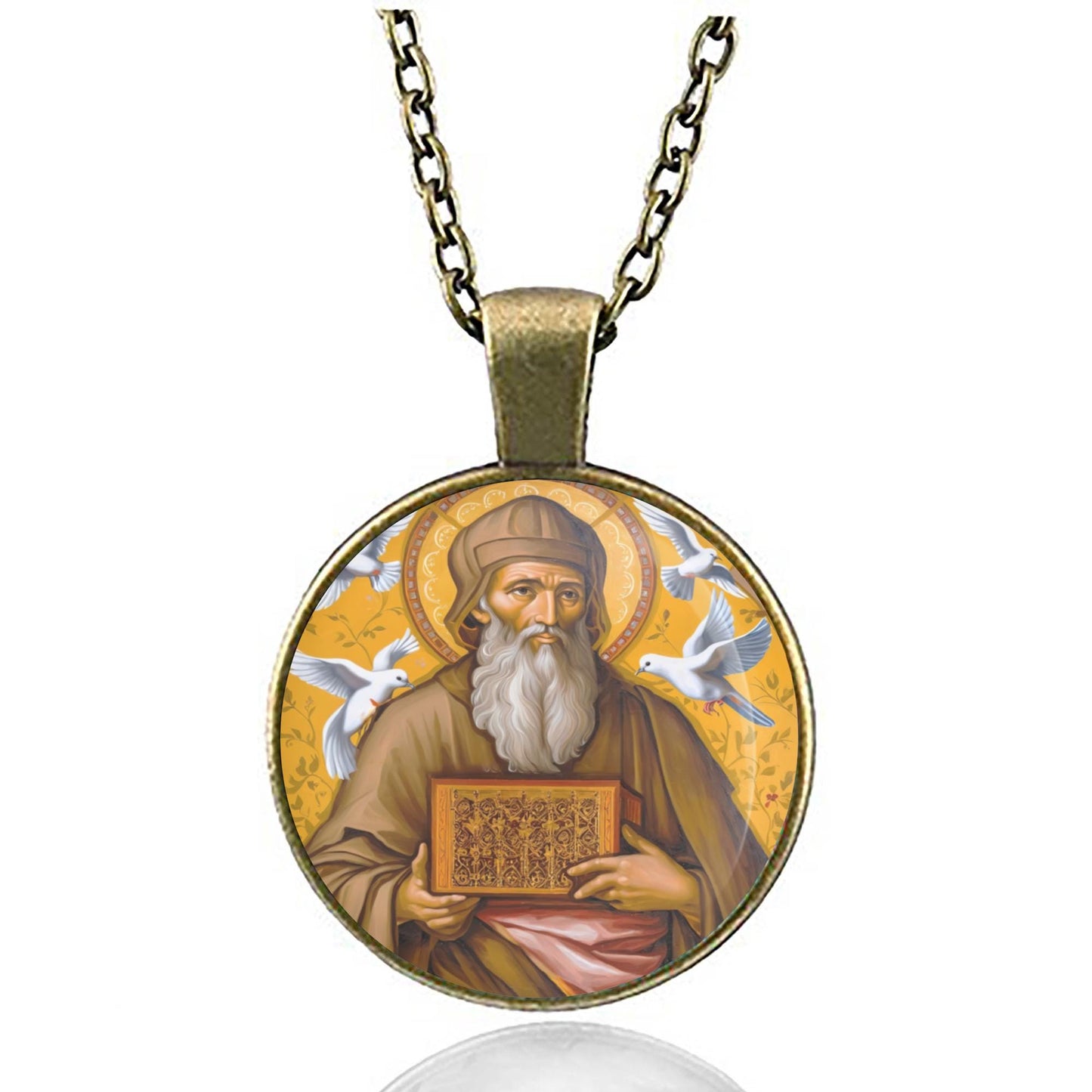 St. Joachim Father of Our Blessed Mary Necklace Medal Pendant Religious Christian Jewelry