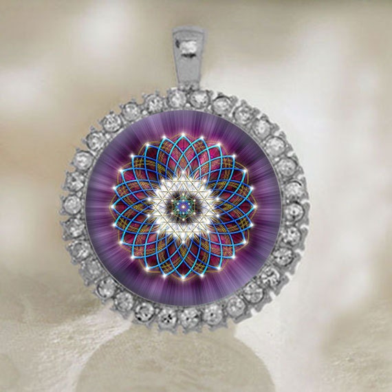 Jewelry Geometry Necklace Sacred Pendant. Spiritual Pendant. Sacred Geometry Amulet Medal