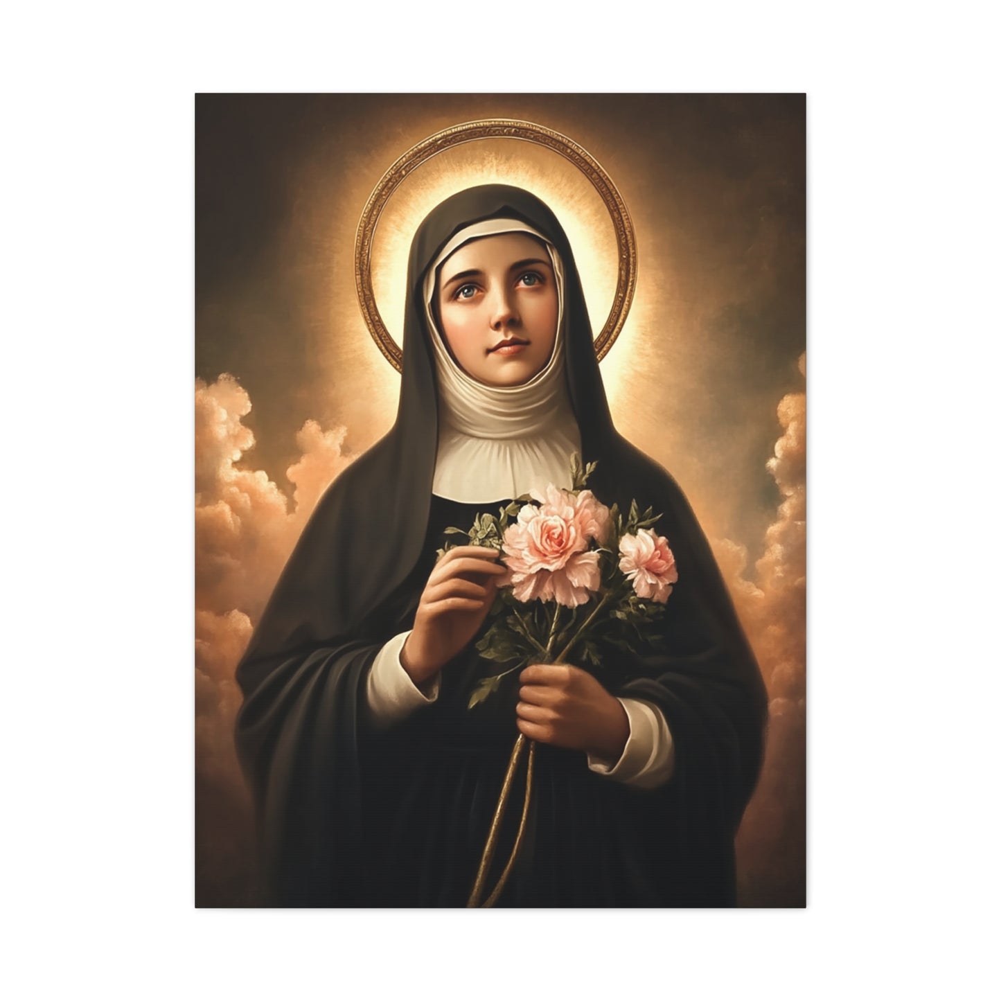 Ready To Hang - St. Rita of Cascia Catholic Canvas Wall Art, Christian Decor