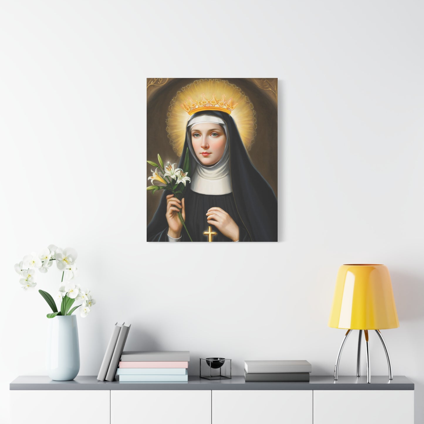 Ready to Hang - St. Patricia Catholic Canvas Wall Art, Christian Decor