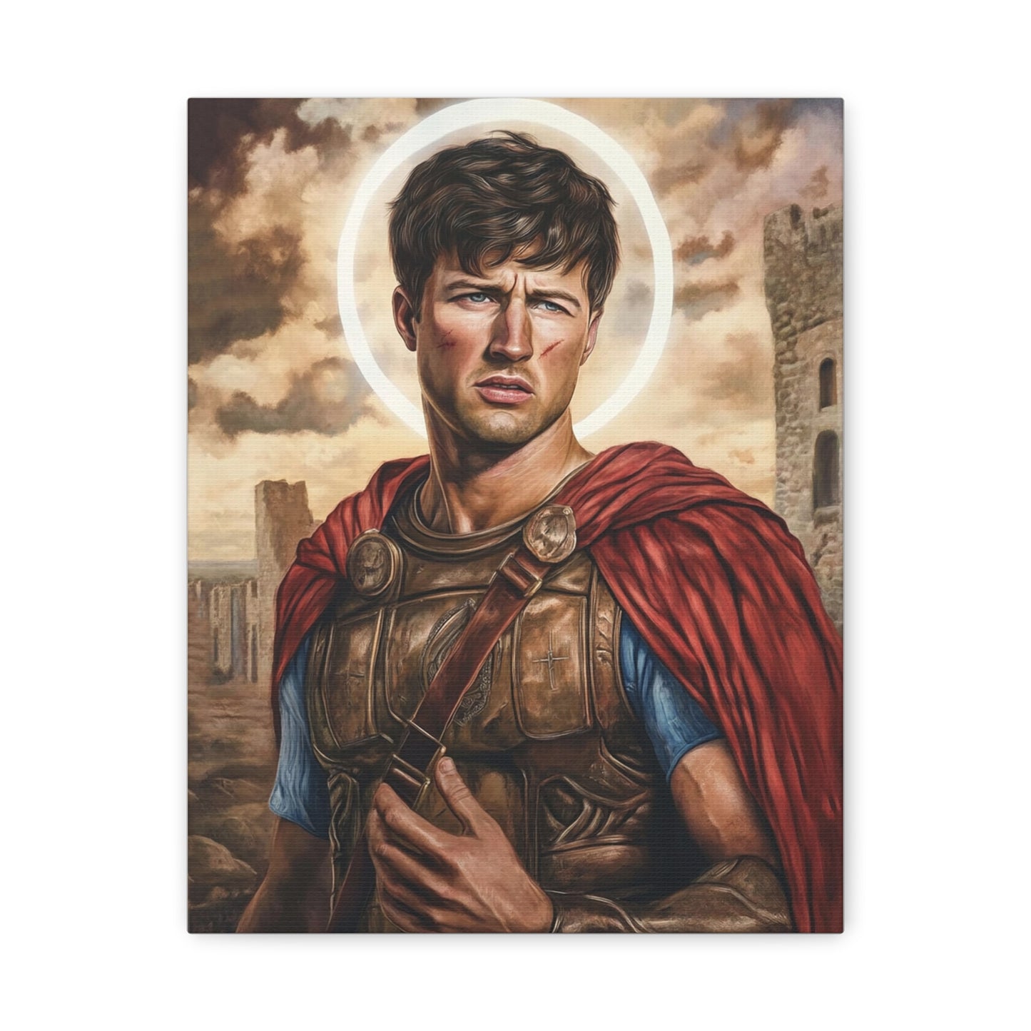 St. Expedite Catholic Canvas Wall Art, Christian Decor