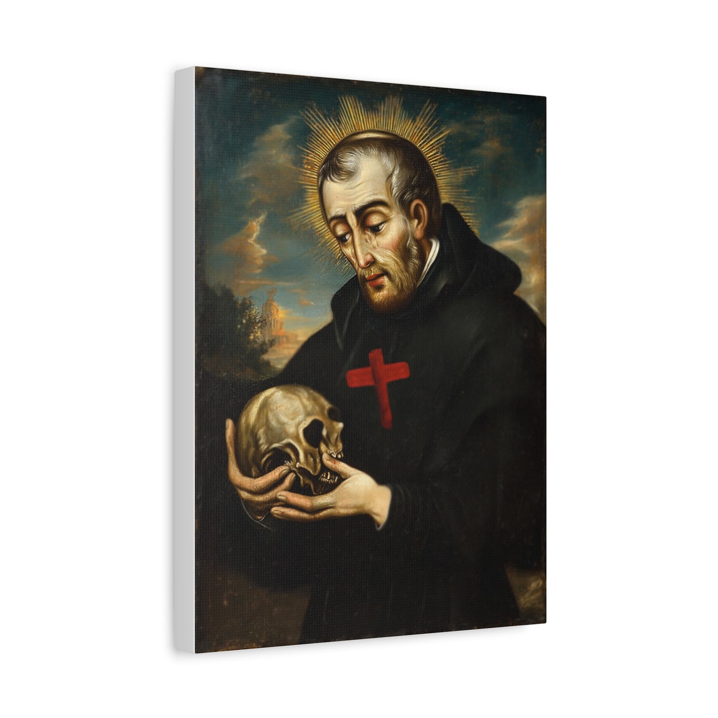 St. Camillus de Lellis Catholic Canvas Wall Art, Christian Decor