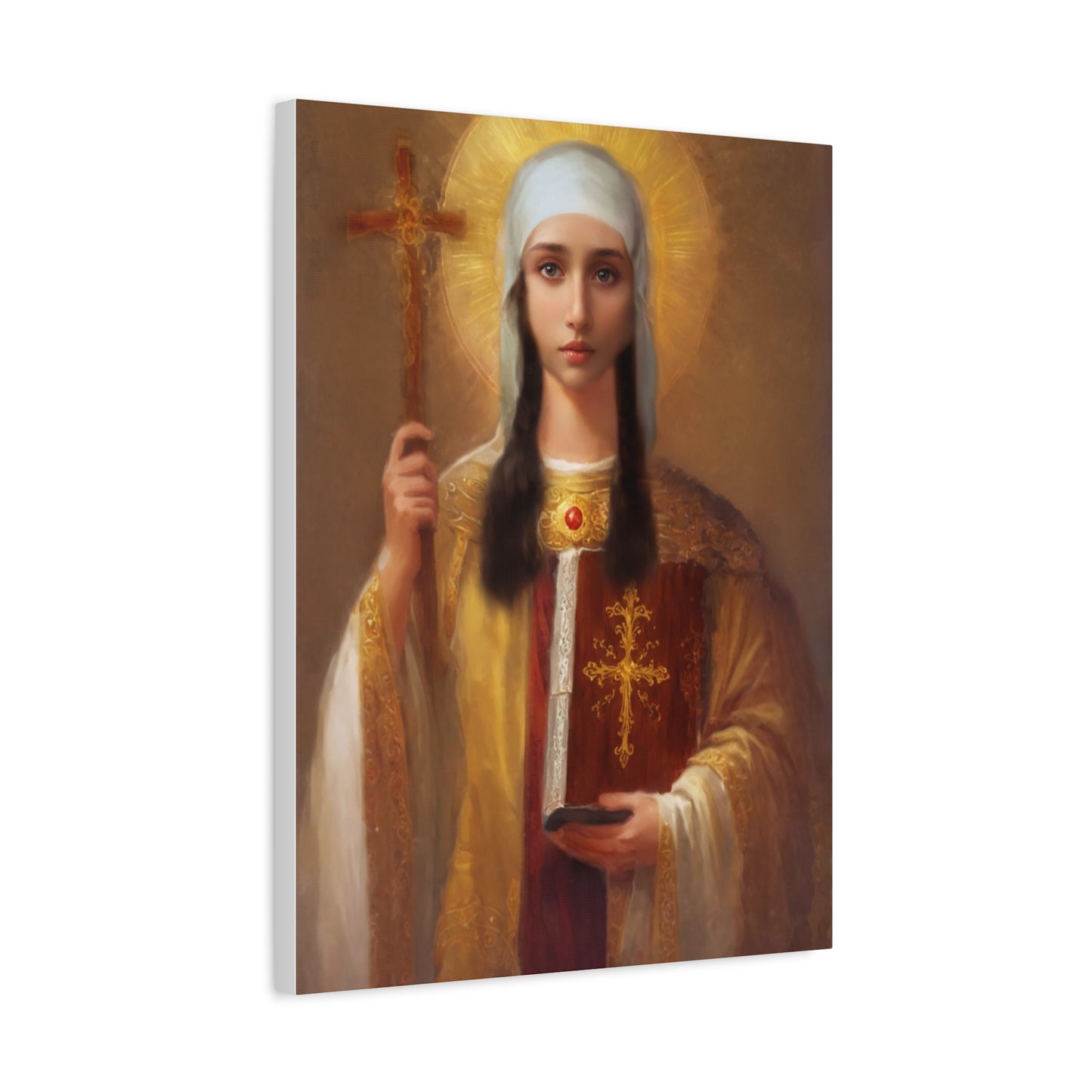 Ready to Hang - St. Nina of Georgia Religious Canvas Wall Art, Christian Decor