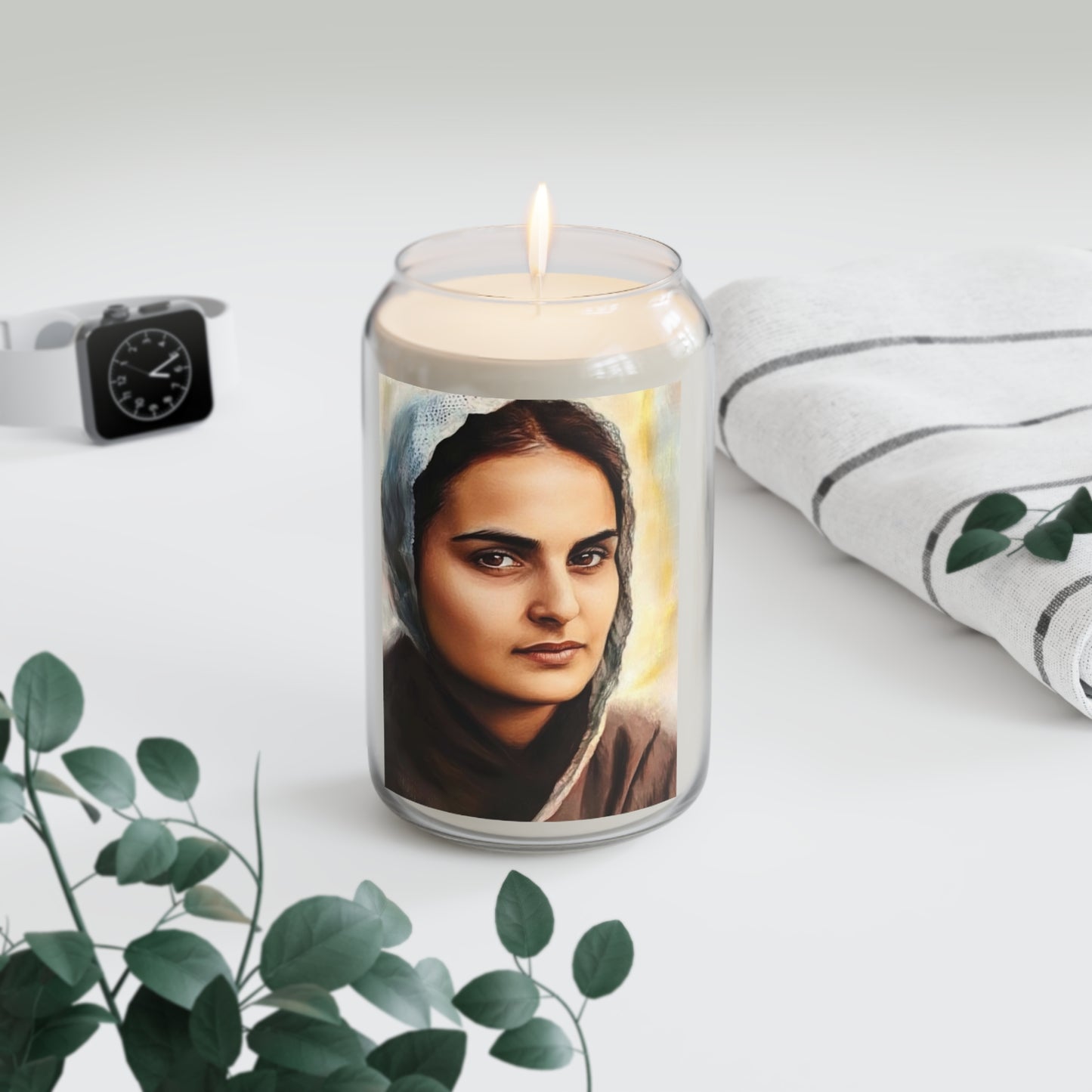 St. Bernadette Soubirous of Lourdes Catholic Serenity Scented Candle, 13.75oz | Relaxation Gift, Home Decor, Religious Decor