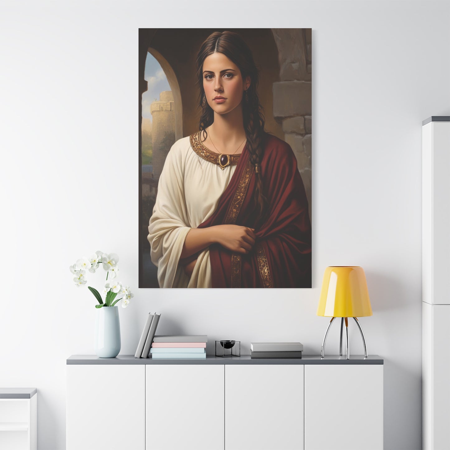 Ready To Hang - St. Quiteria Catholic Canvas Wall Art, Christian Decor