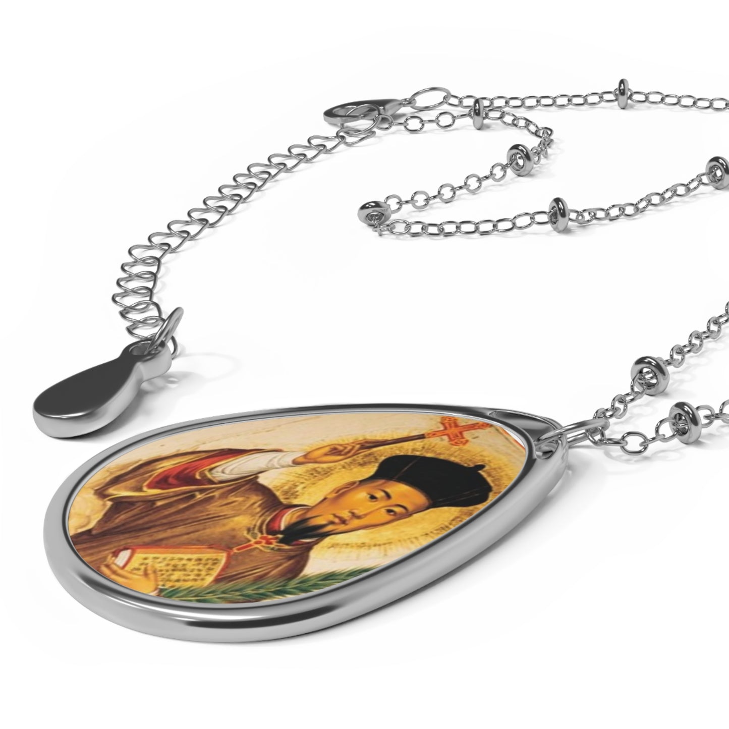 St. Augustine Zhao Rong Chinese Martyr Catholic Necklace Drop Pendant
