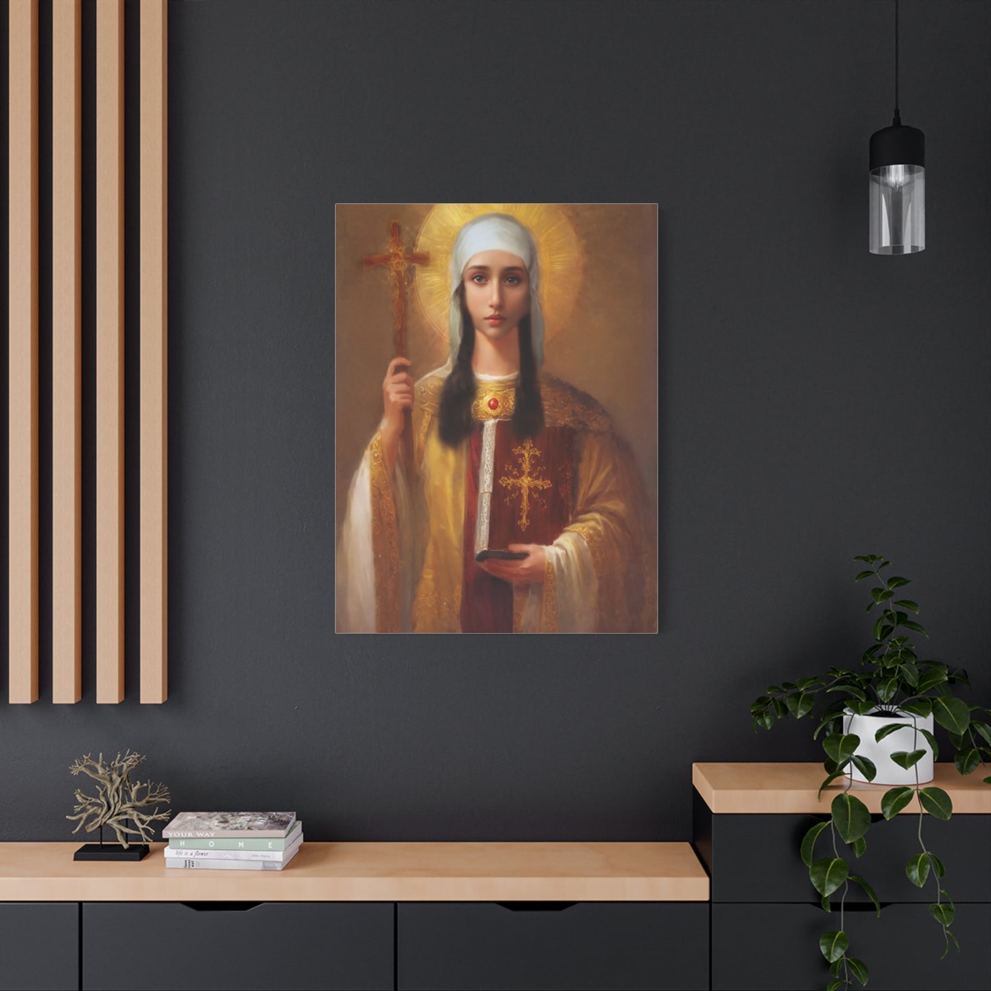Ready to Hang - St. Nina of Georgia Religious Canvas Wall Art, Christian Decor
